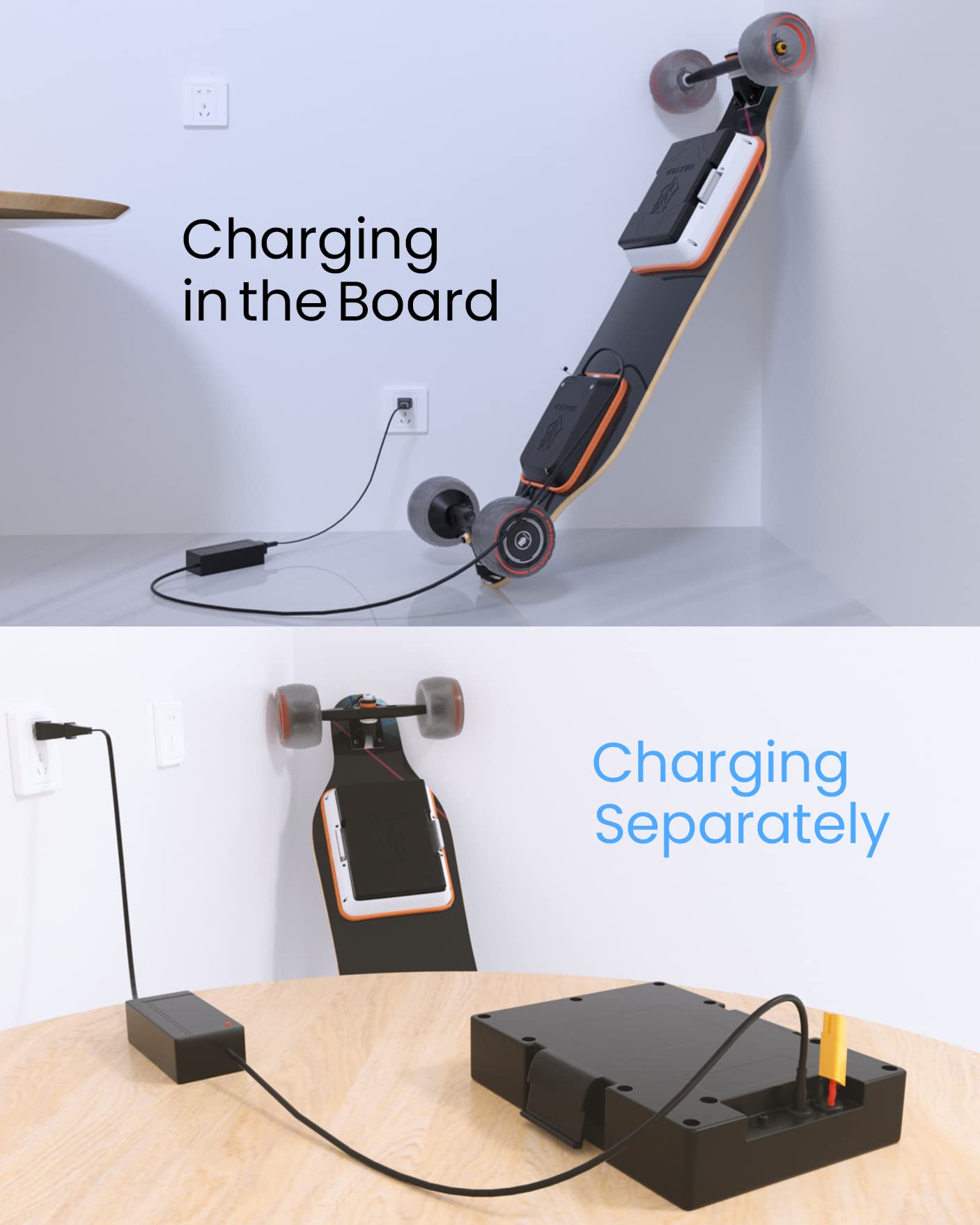 UDITER Electric Longboard Skateboard with Removable Battery - John Pierce Auto Care
