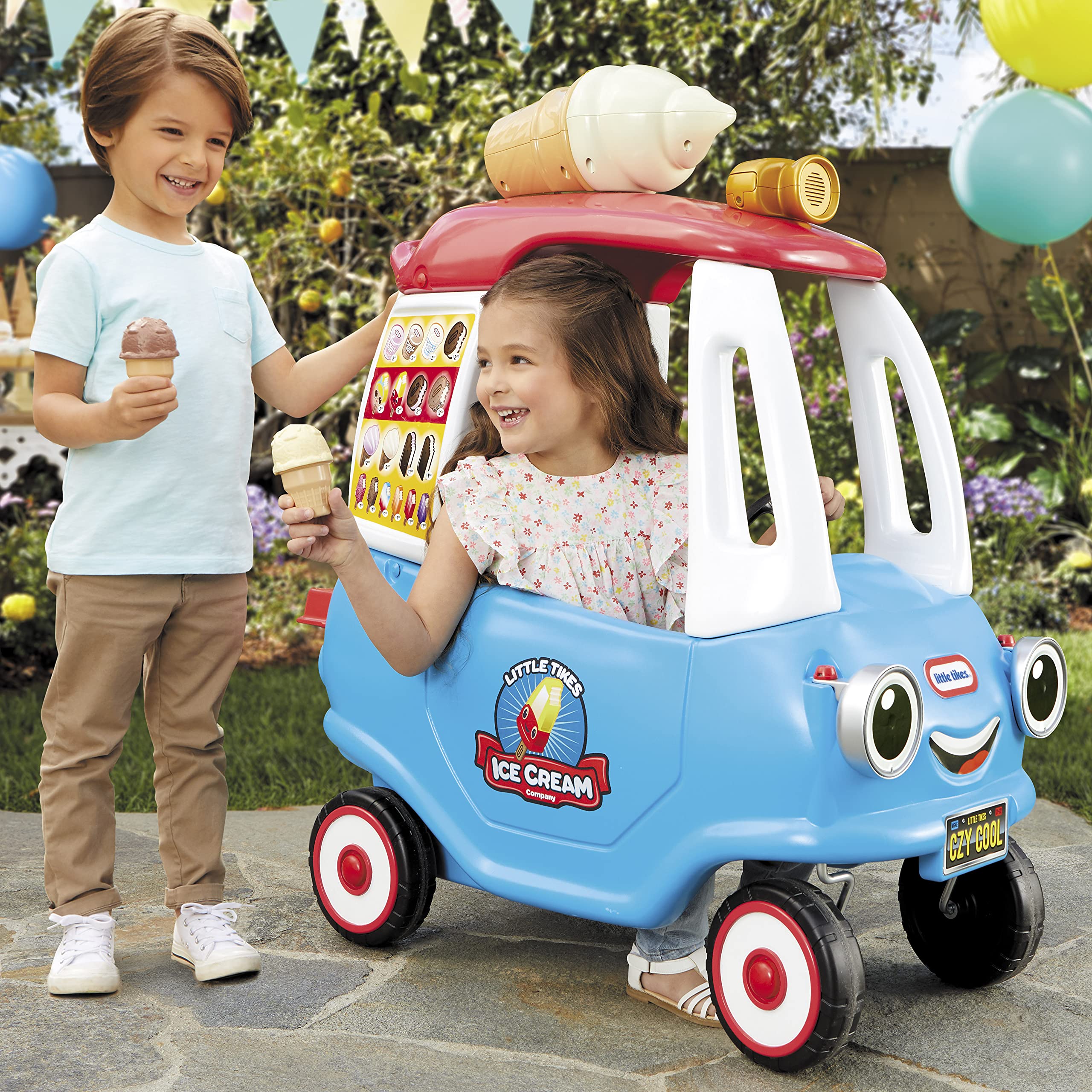 Little Giant Cream Truck Ride-On Play Toy - John Pierce Auto Care