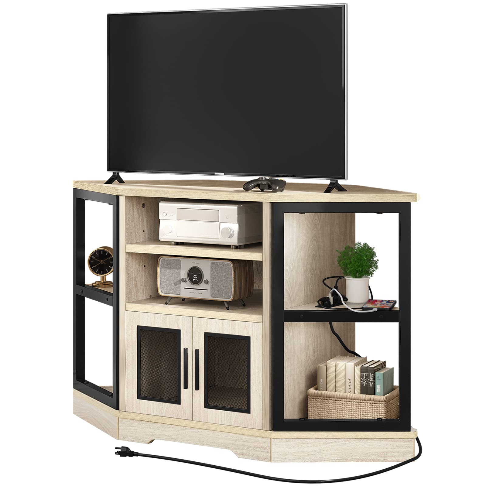 YITAHOME Farmhouse Media Console and TV Entertainment Cabinet - John Pierce Auto Care