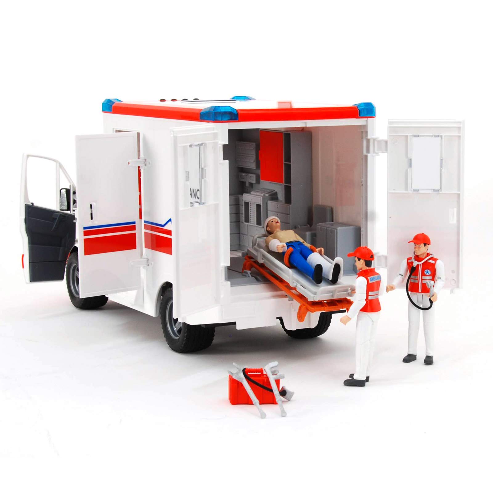 Bruder Mercedes Benz Sprinter Ambulance with Driver Figure - John Pierce Auto Care