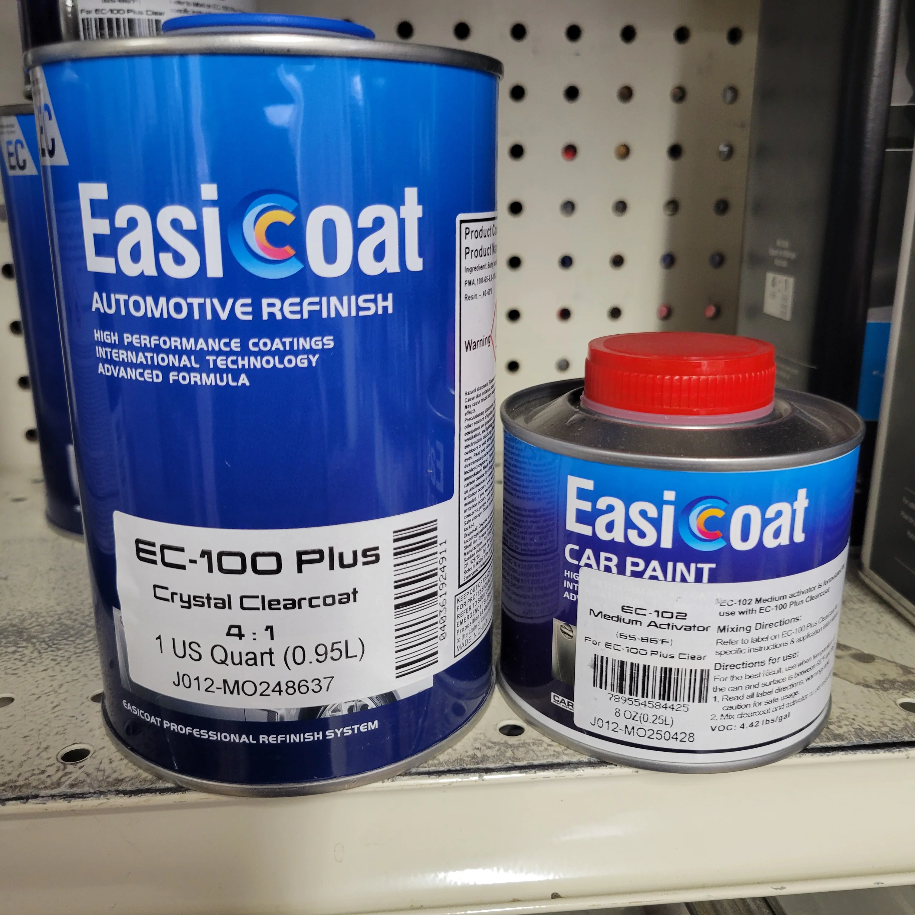 1 Quart KIT EC100 Clear Coat Easi Coat 4-1 Mix With Medium Activator - John Pierce Auto Care