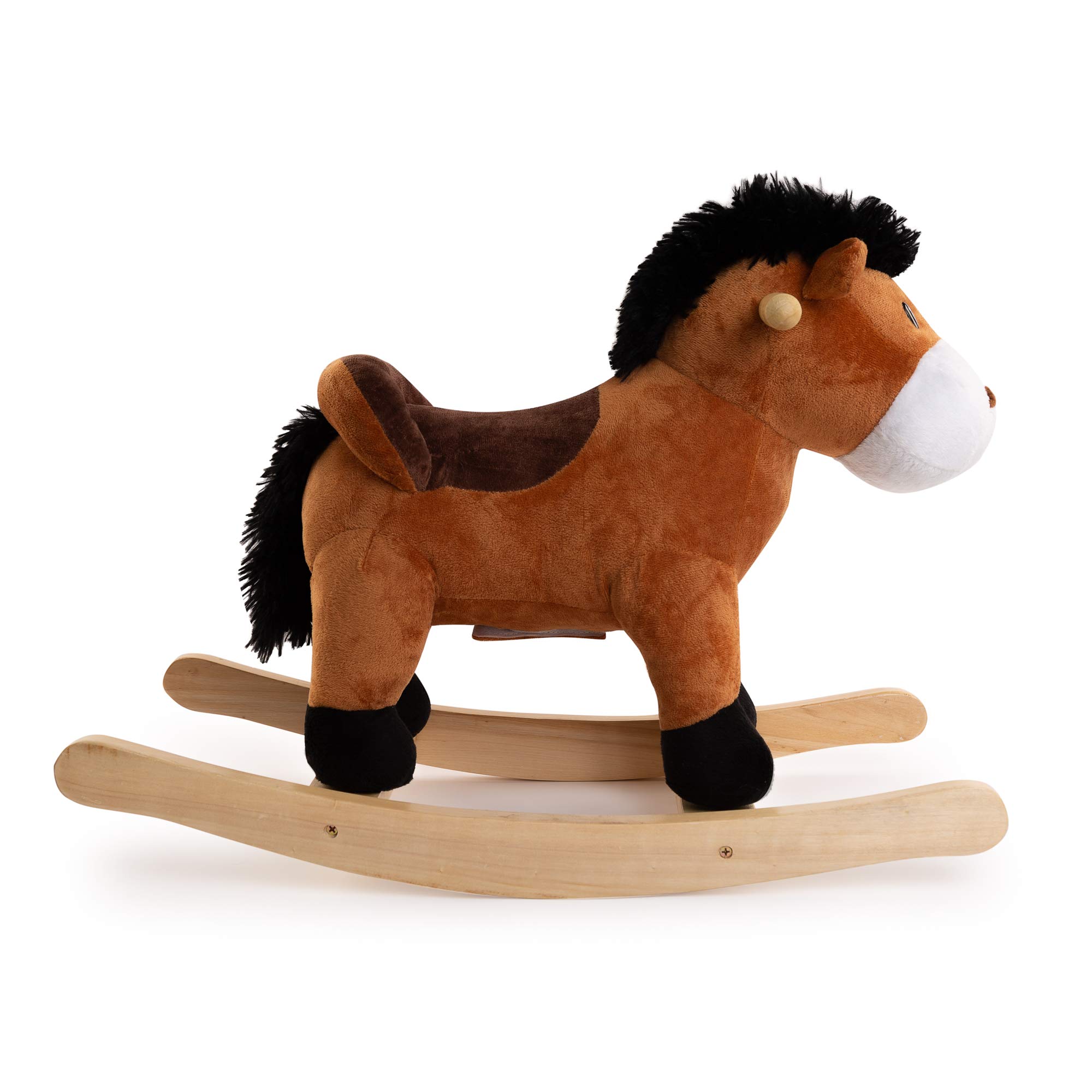 PonyLand Moving Plush Rocking Horse with Electronic Sounds - John Pierce Auto Care