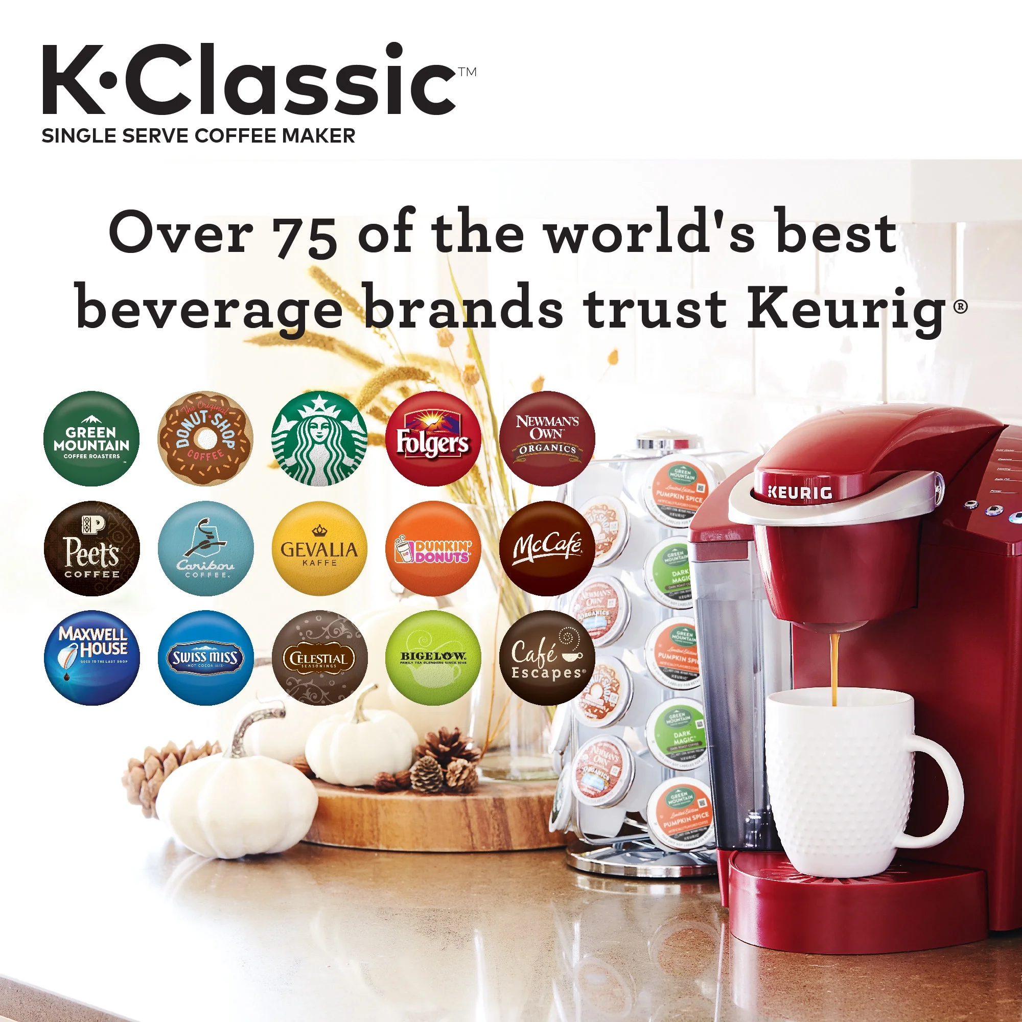 Keurig K-Classic Single Serve K-Cup Pod Coffee Maker, Rhubarb - John Pierce Auto Care