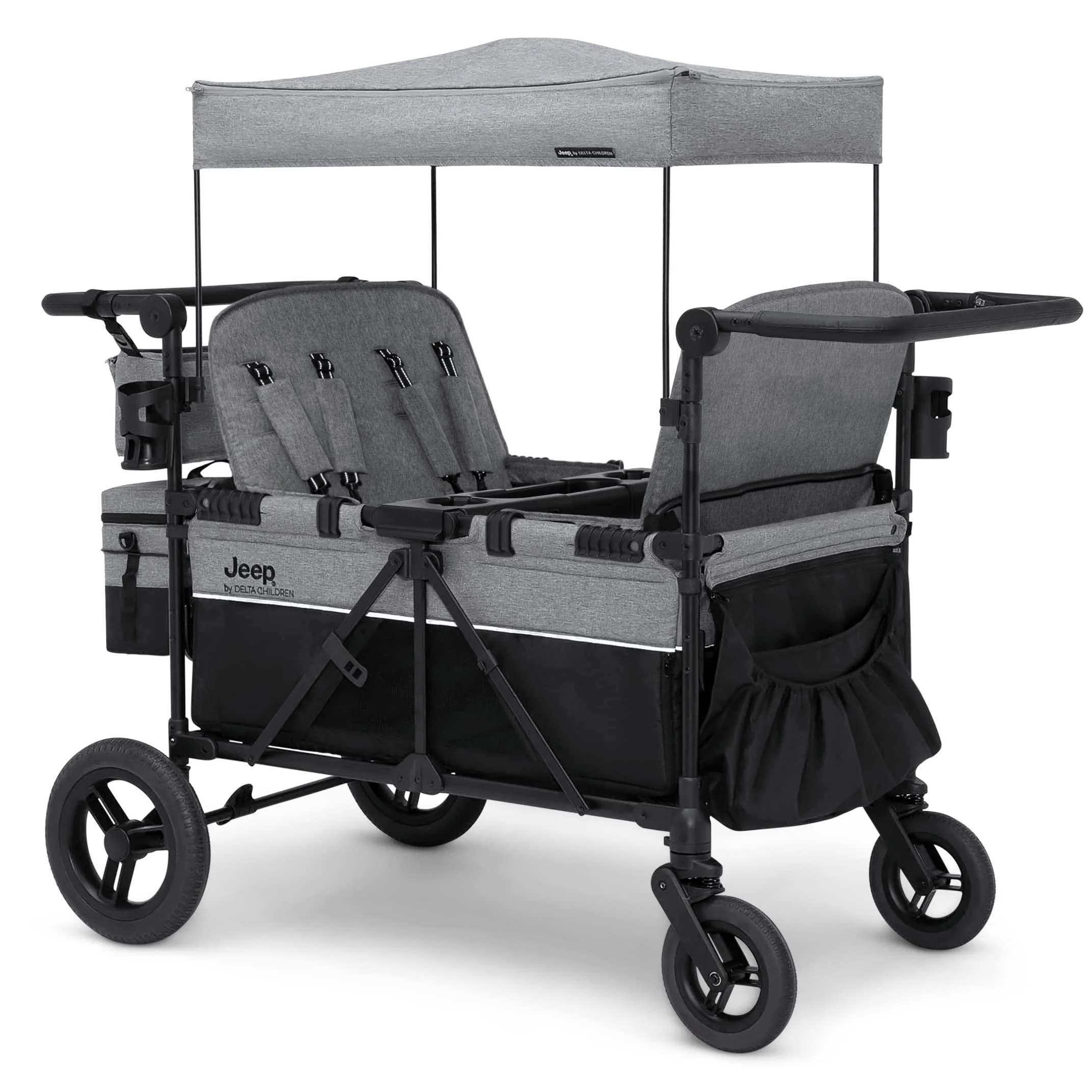 Jeep Wrangler Deluxe 4-Seater Stroller Wagon by Delta Children - John Pierce Auto Care