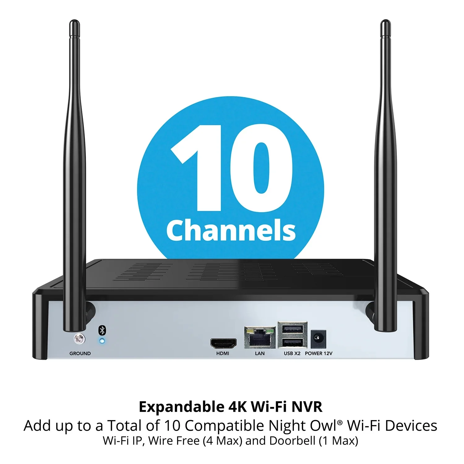 Night Owl 10 Channel 4K Wi-Fi NVR Security System with 1TB Hard Drive and 4 Wi-Fi IP 2K Deterrence Cameras with 2-Way Audio - John Pierce Auto Care