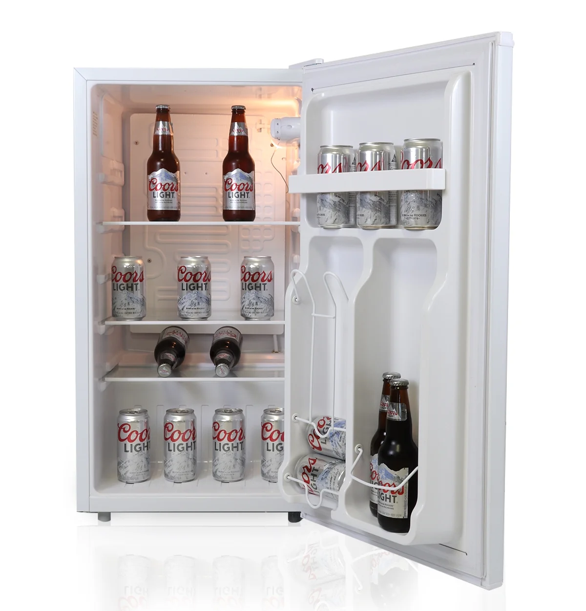Coors Light Compact 90 L Fridge, 7 temperature Controller with Bottle Opener Refrigerator - John Pierce Auto Care