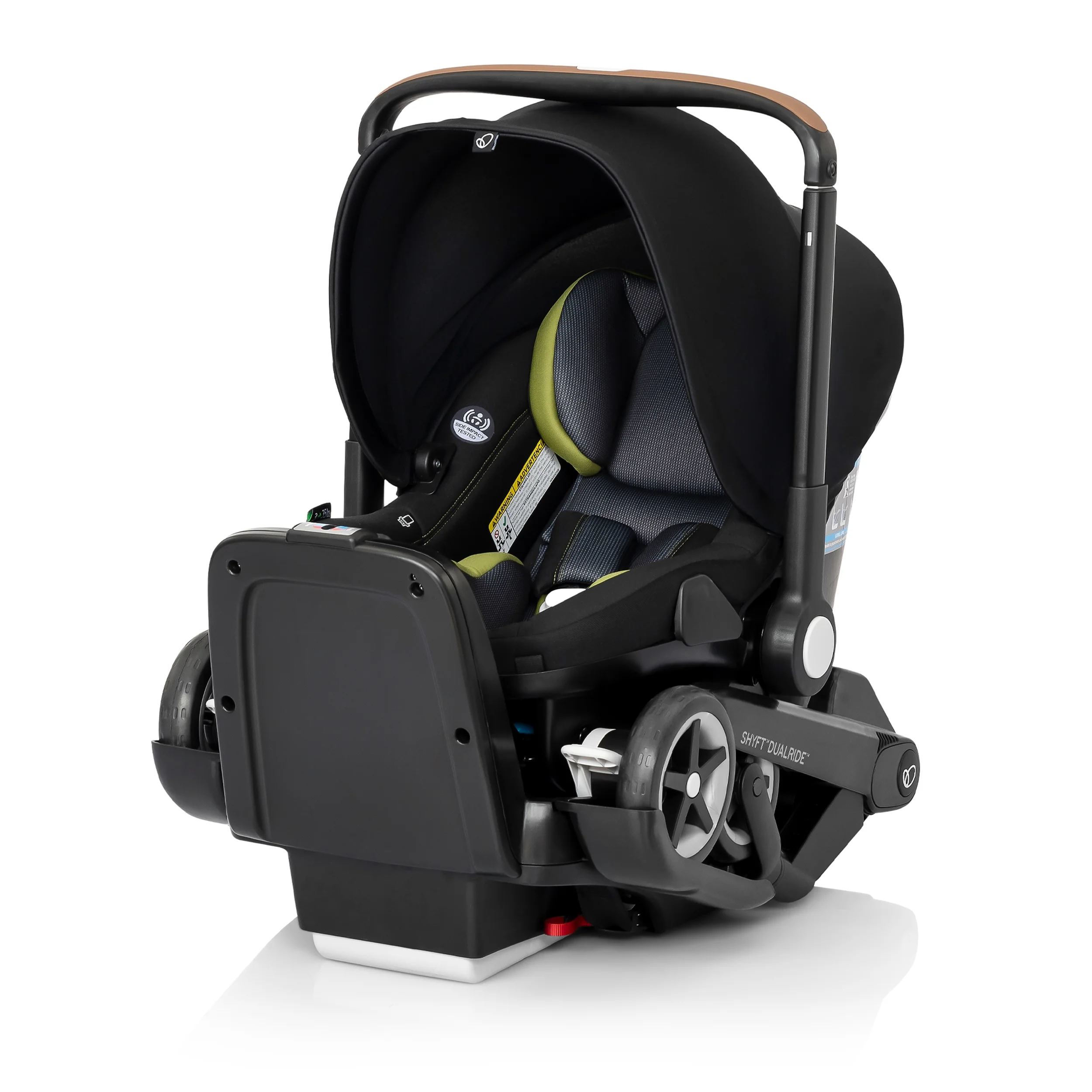 Shyft DualRide with Carryall Storage Infant Car Seat and Stroller Combo (Durham Green) - John Pierce Auto Care