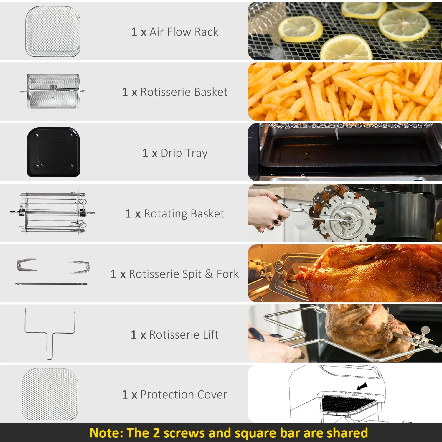 GVJMTKP 12 QT Air Fry Oven 8 In 1 Countertop Oven Combo with Air Fry Roast Broil Bake and Dehydrate 1700W with Accessories and LED Display Black - John Pierce Auto Care