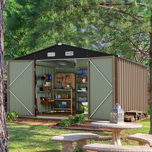 Devoko Outdoor Storage Metal Garden - John Pierce Auto Care