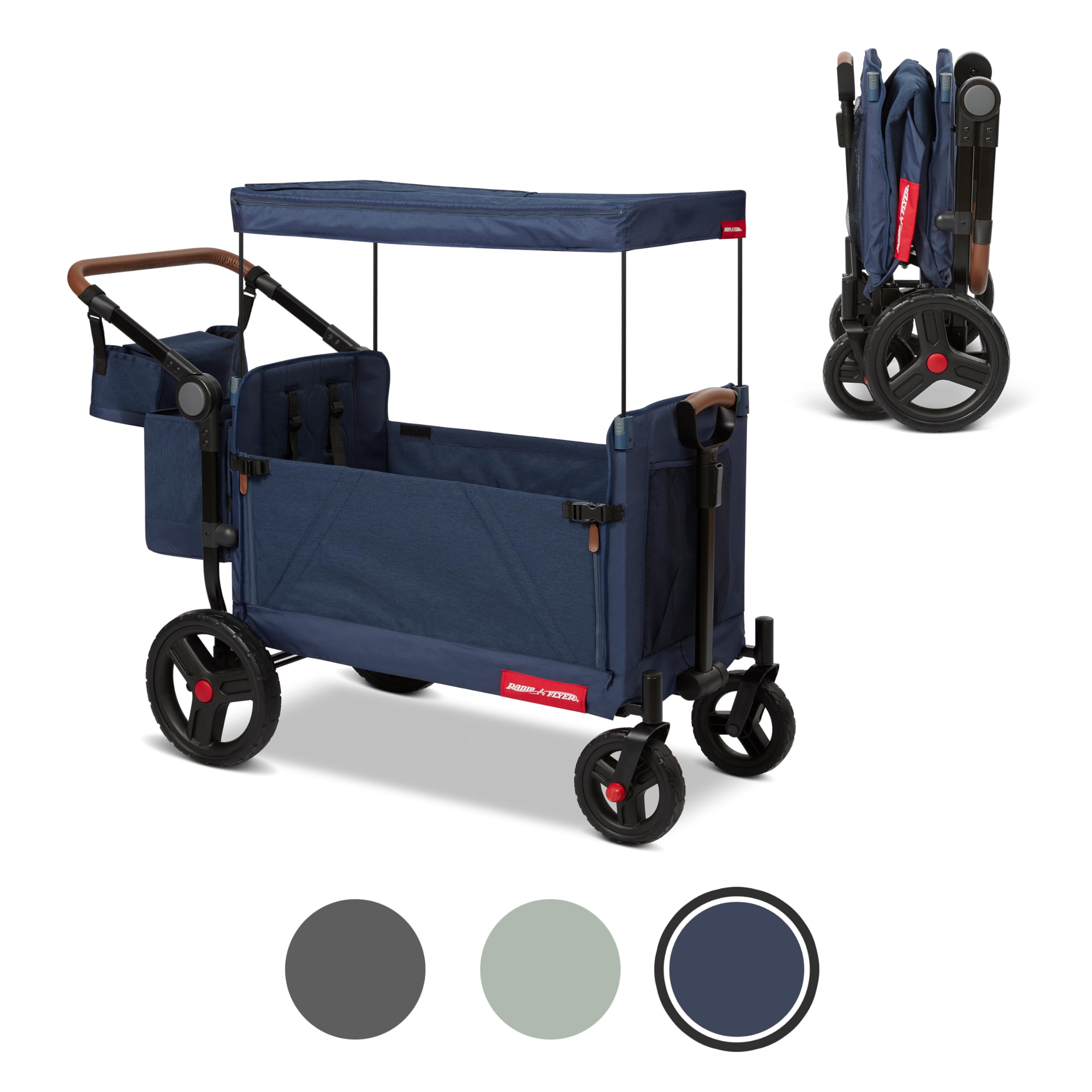 Radio Flyer Atlas Stroll Folding Twin Stroller Wagon - John Pierce Auto Care