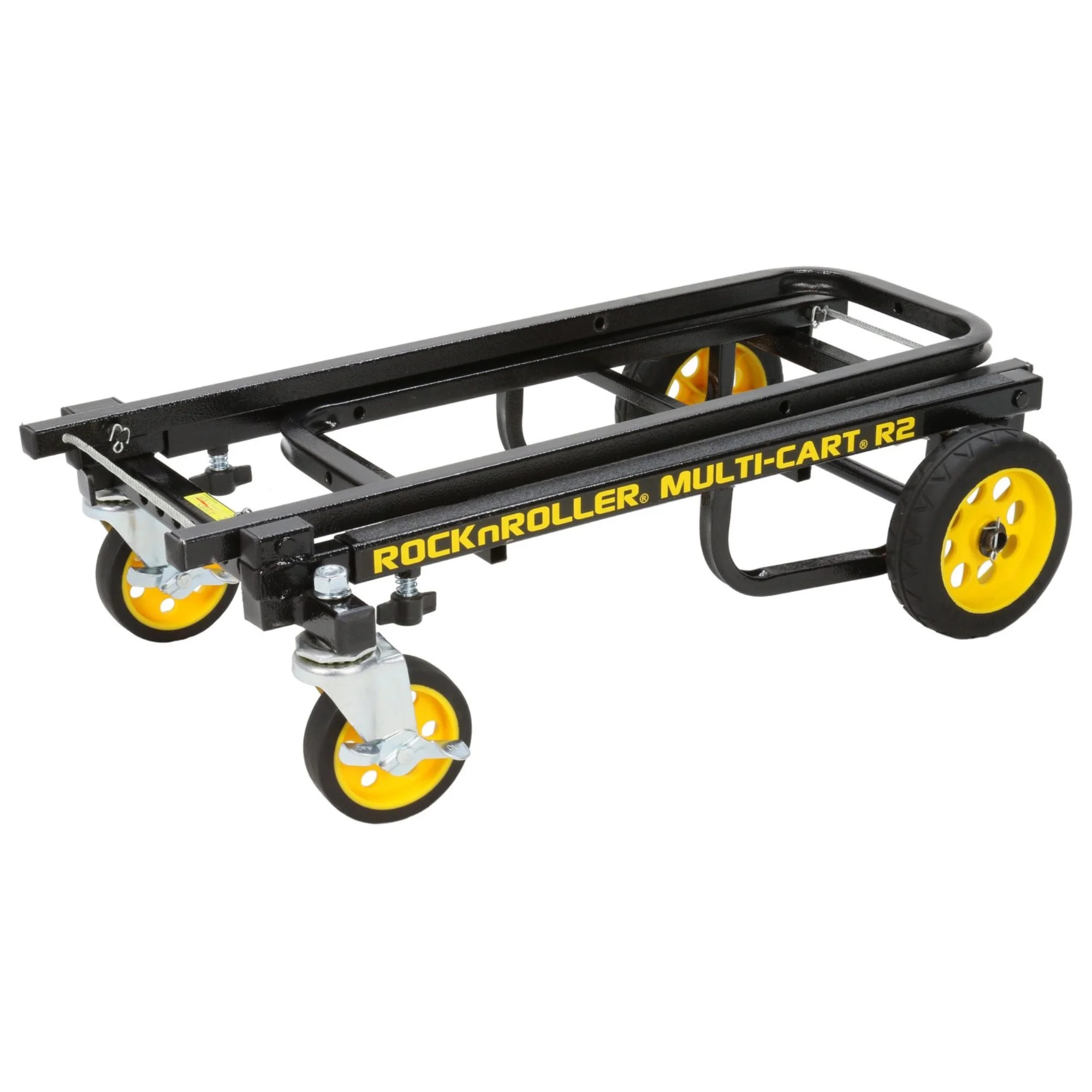 Rock N Roller R2RT Multi-Cart 8-in-1 Micro Equipment Transporter Cart Black Frame/Yellow Wheels Micro - John Pierce Auto Care