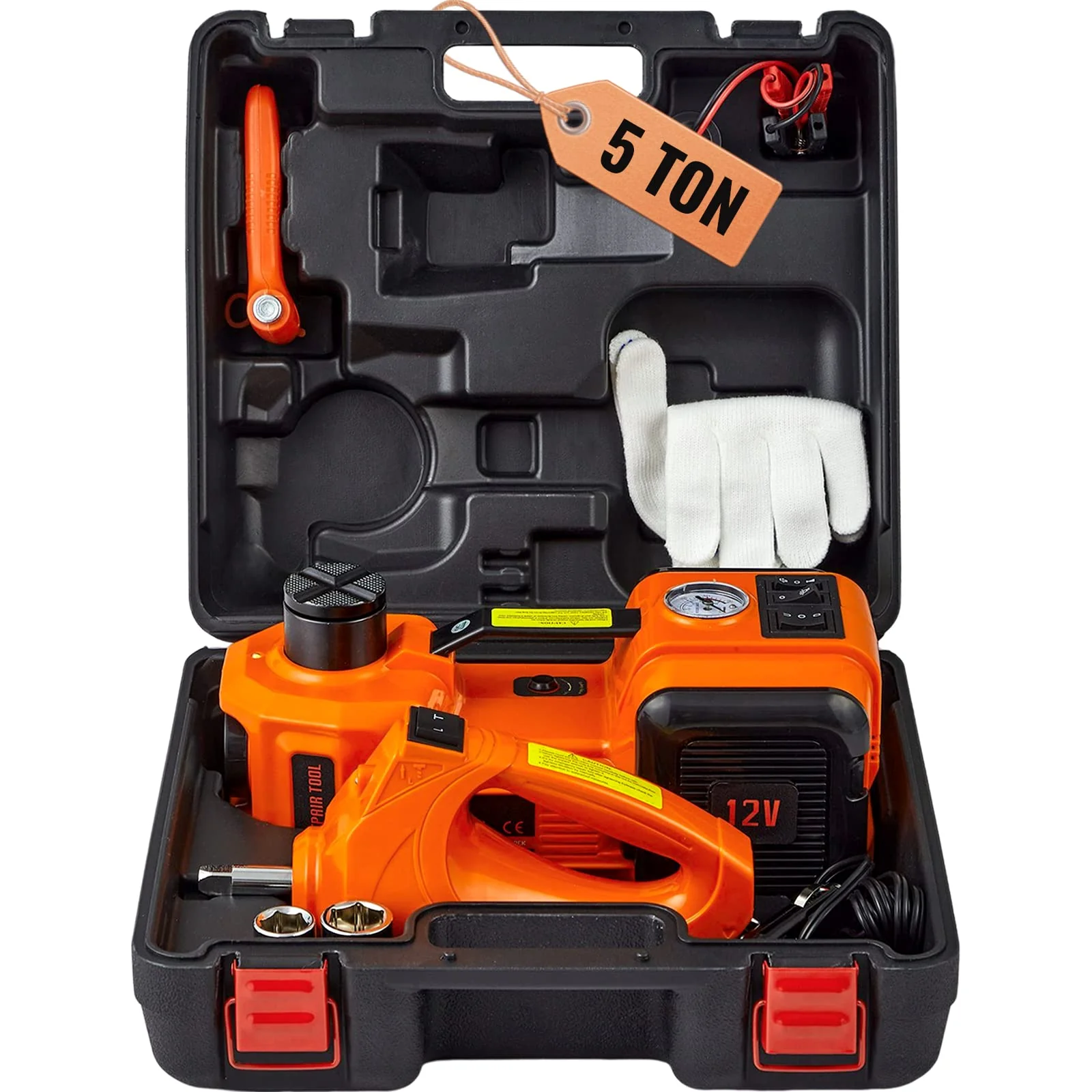 VEVOR 5-Ton Electric Car Jack with Wrench - John Pierce Auto Care