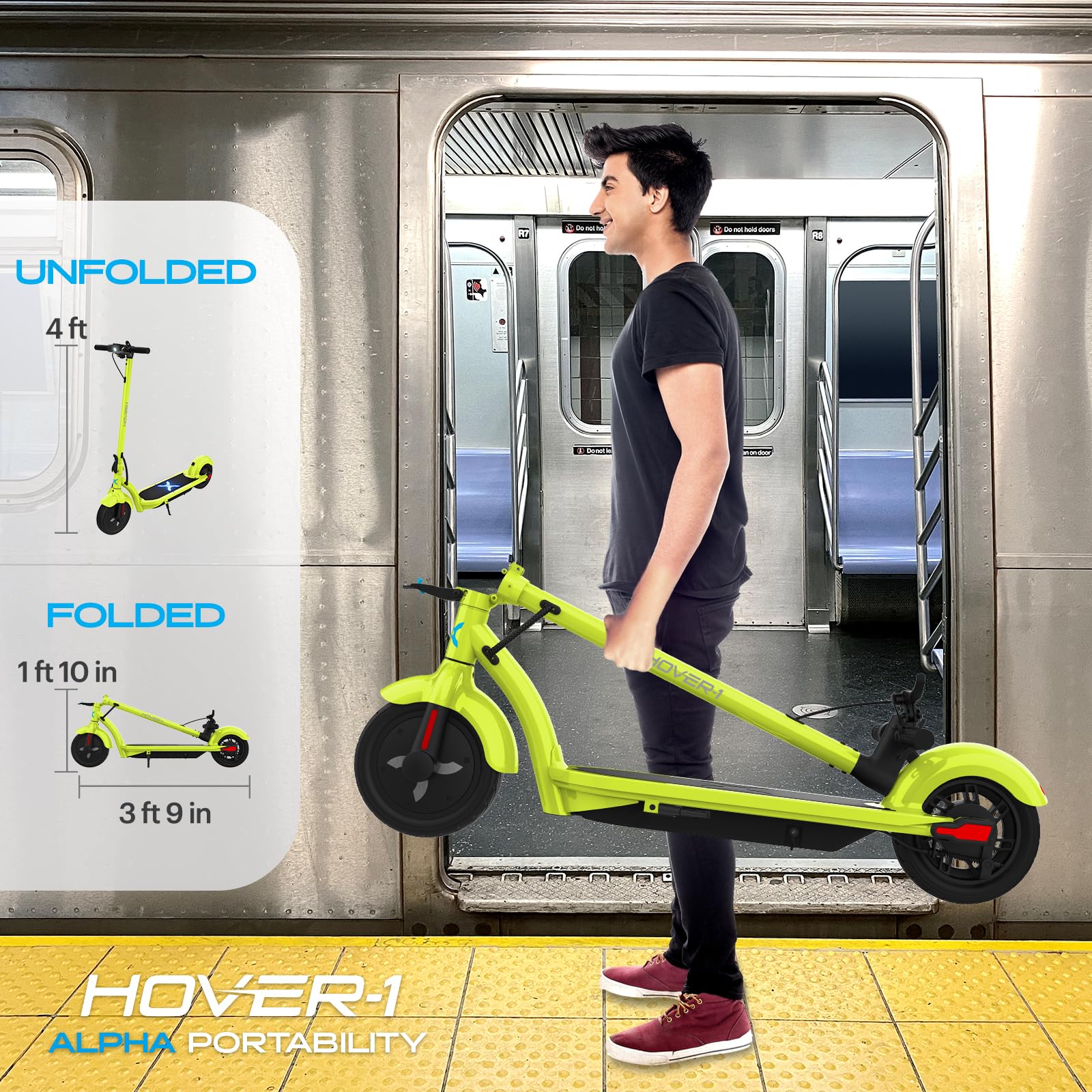 Hover-1 Electric Scooter with Digital Display and High-Grip Tires - John Pierce Auto Care