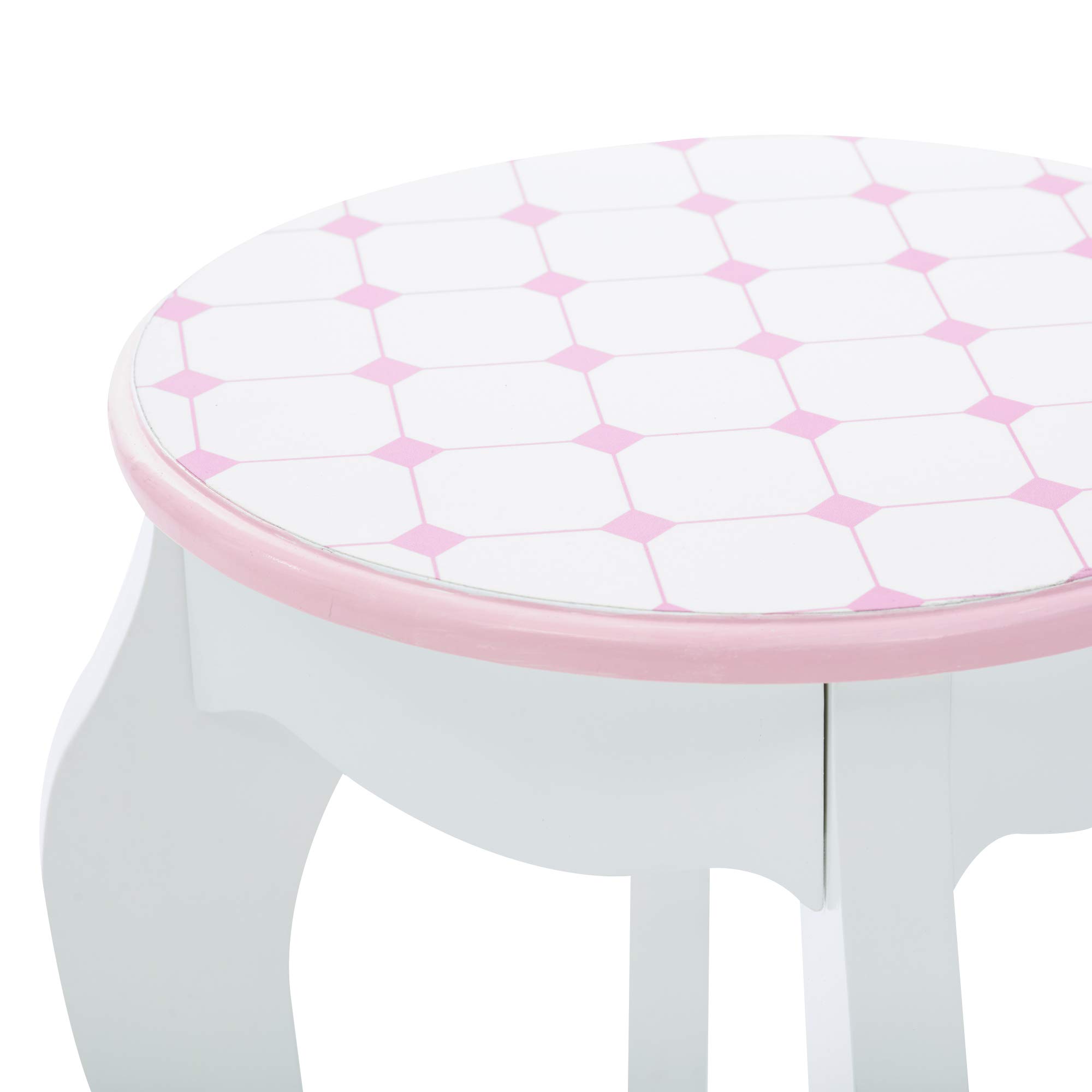 Teamson Kids Dreamland Castle Vanity Table and Stool Set - John Pierce Auto Care