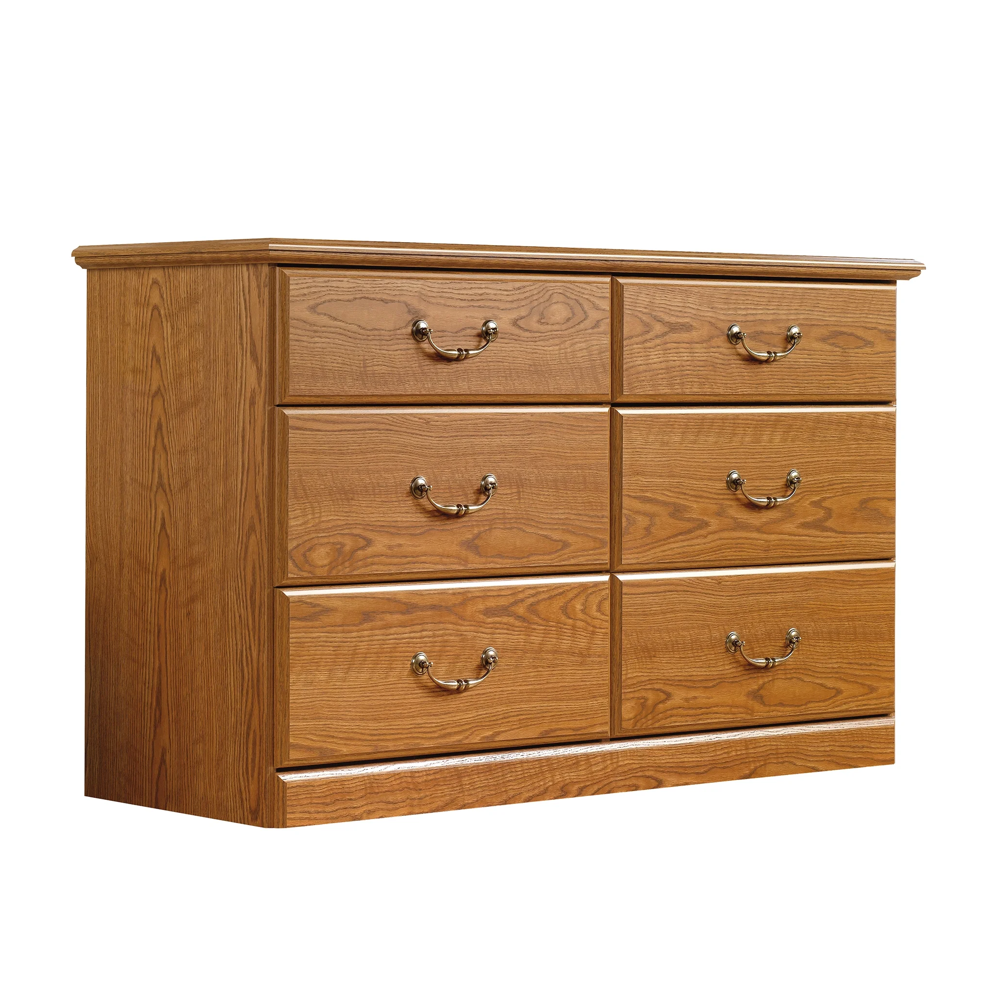 Sauder Orchard Hills 6 Drawer Dresser, Carolina Oak finish - John Pierce Auto Care