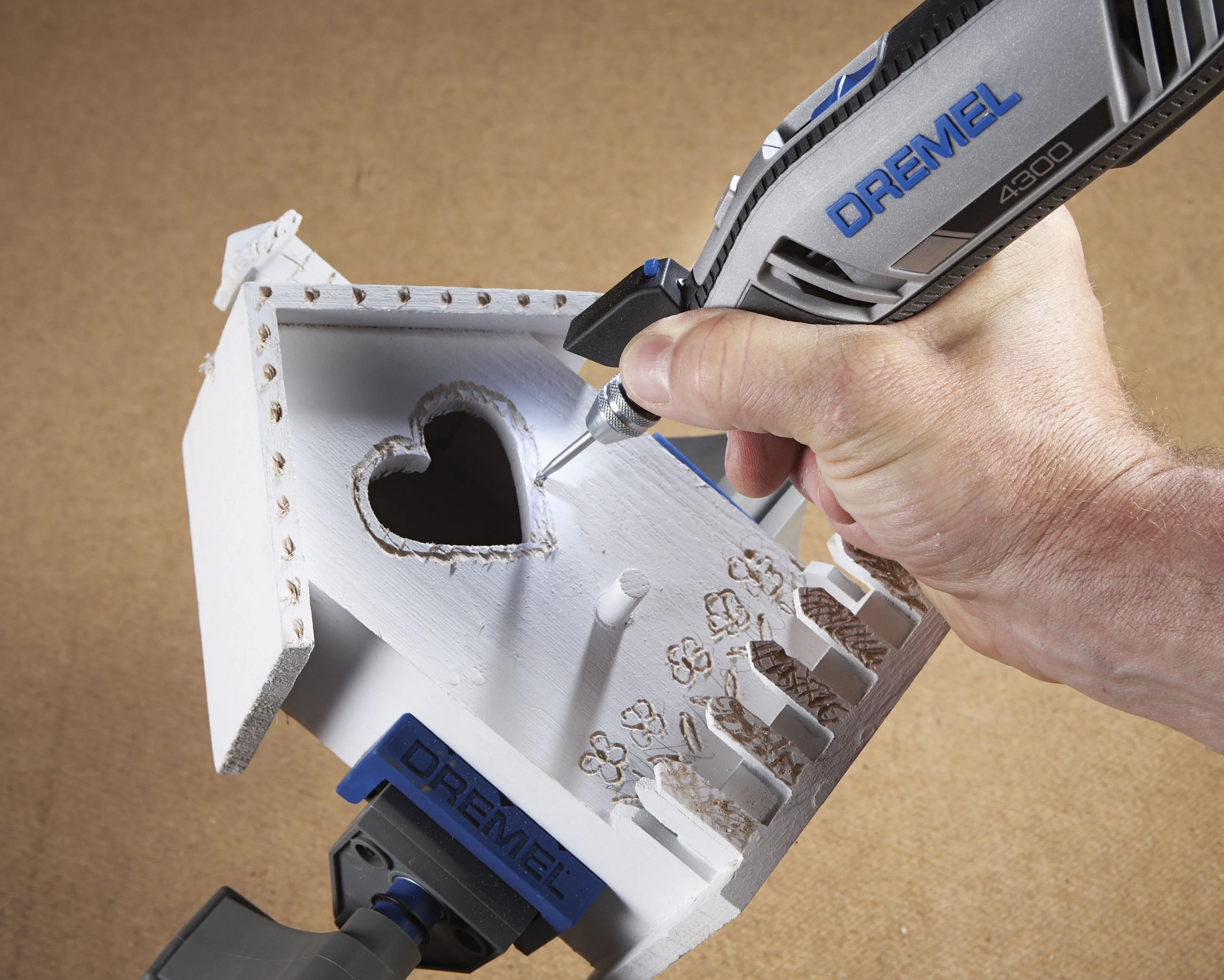 Dremel 4300-9/64 Corded Variable Speed Rotary Tool Kit with Flex Shaft and Hard Storage Case, High Power & Performance, Variable Speed - Engraver, Etcher, Sander, and Polisher - John Pierce Auto Care