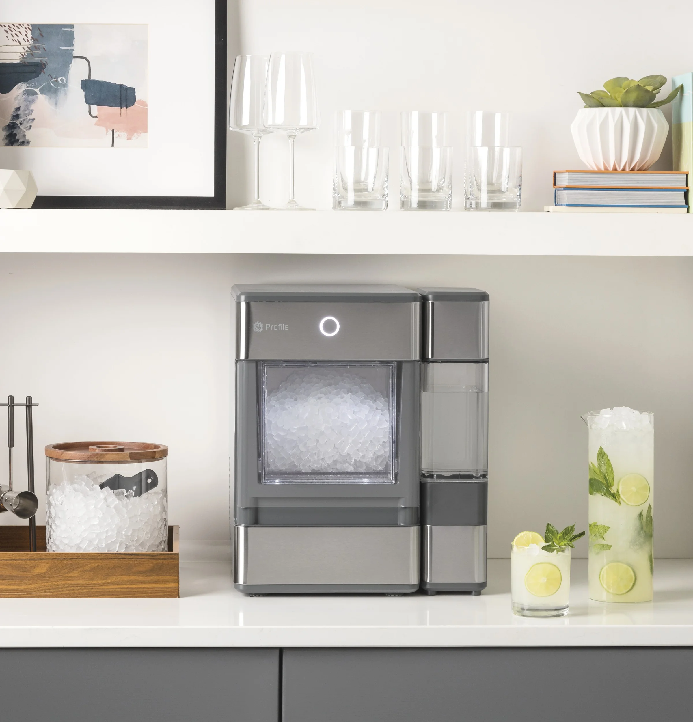 GE Profile™ Opal™ Nugget Ice Maker with Side Tank, Countertop Icemaker, Stainless Steel - John Pierce Auto Care
