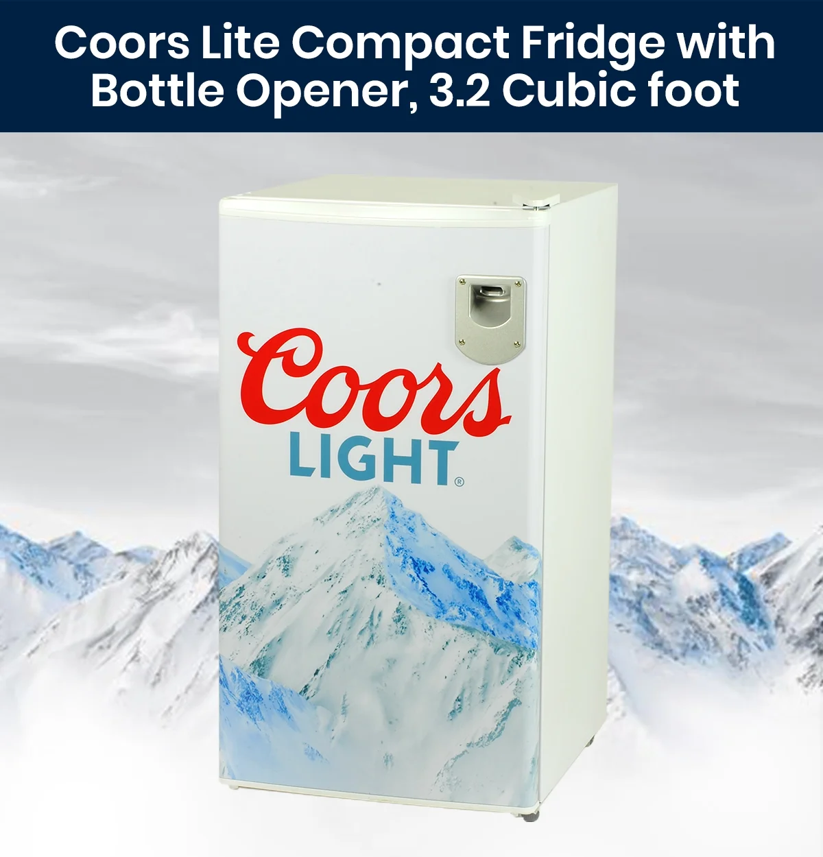Coors Light Compact 90 L Fridge, 7 temperature Controller with Bottle Opener Refrigerator - John Pierce Auto Care
