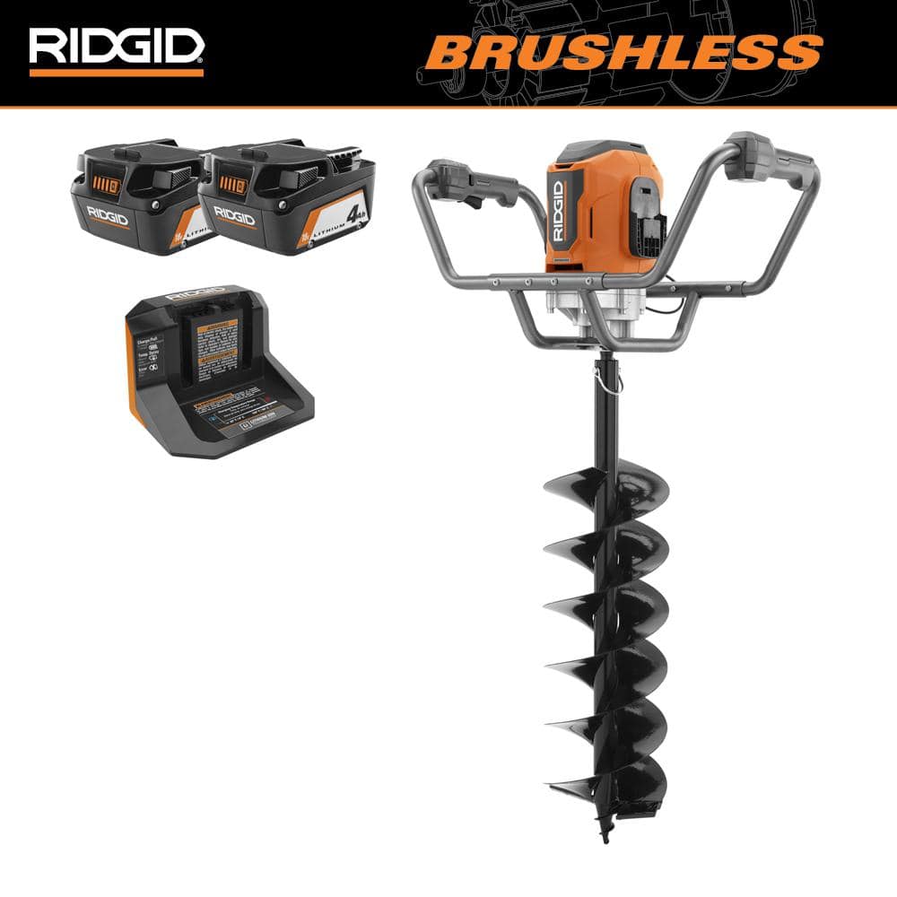 Ridgid 18V Cordless Earth Auger with 8-Inch Auger Bit Kit - John Pierce Auto Care