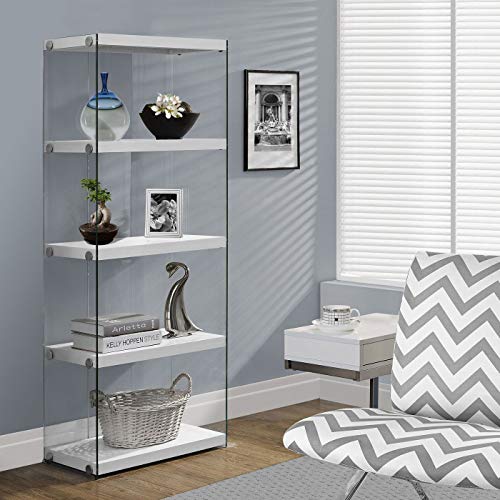 Monarch specialties 3289 Bookcase Tempered - John Pierce Auto Care