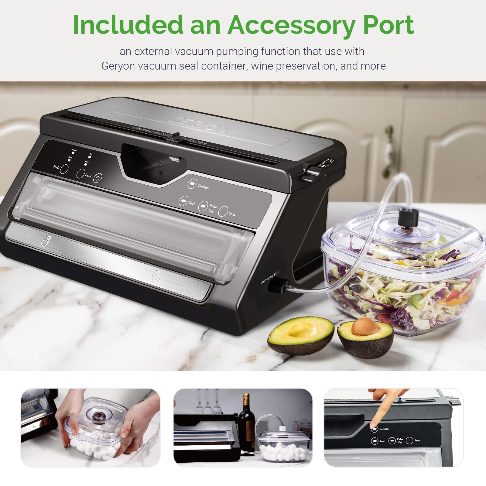 GERYON Vacuum Sealer Machine for Food Preservation - John Pierce Auto Care