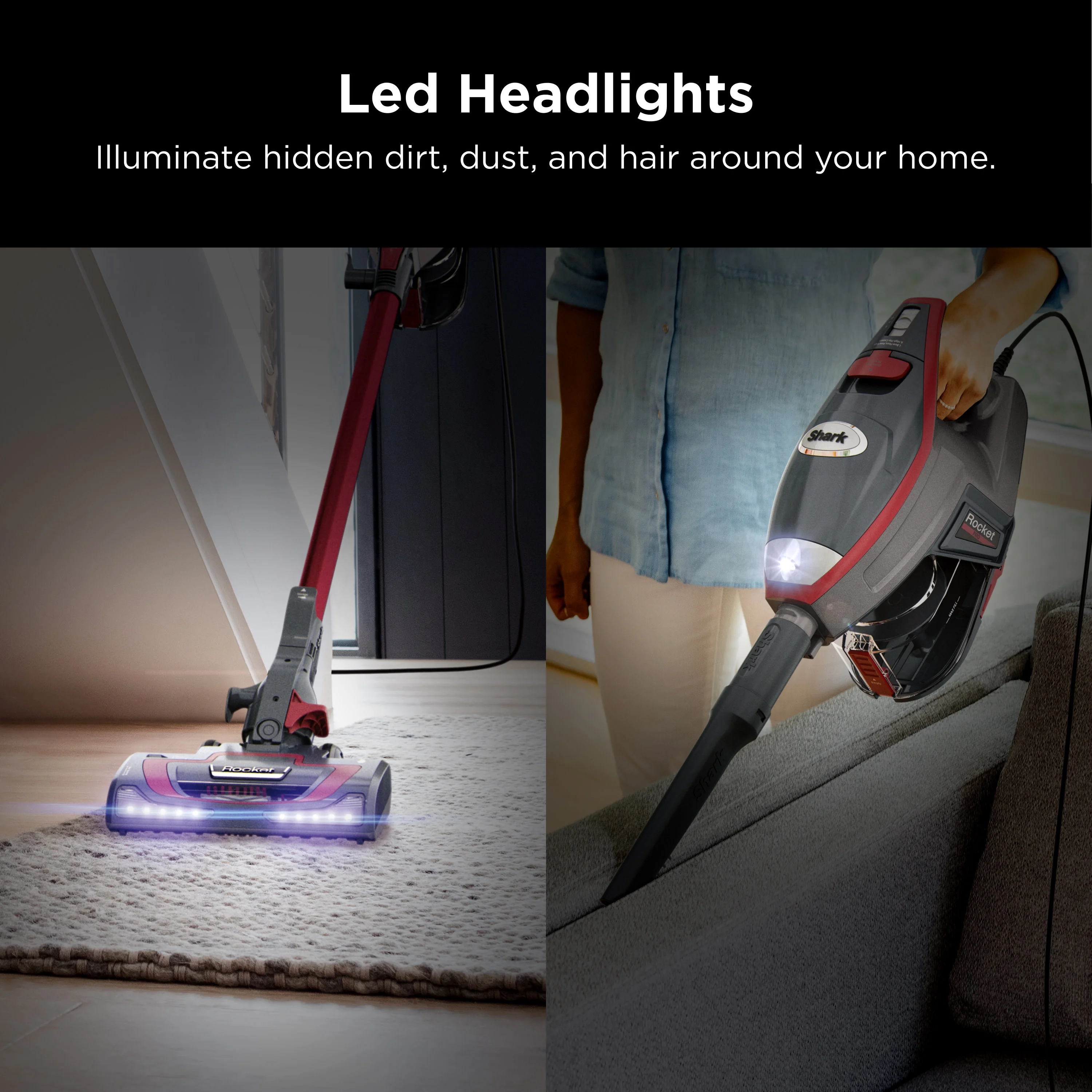 Shark Rocket Pro Corded Stick Vacuum Cleaner, Red, HV370 - John Pierce Auto Care