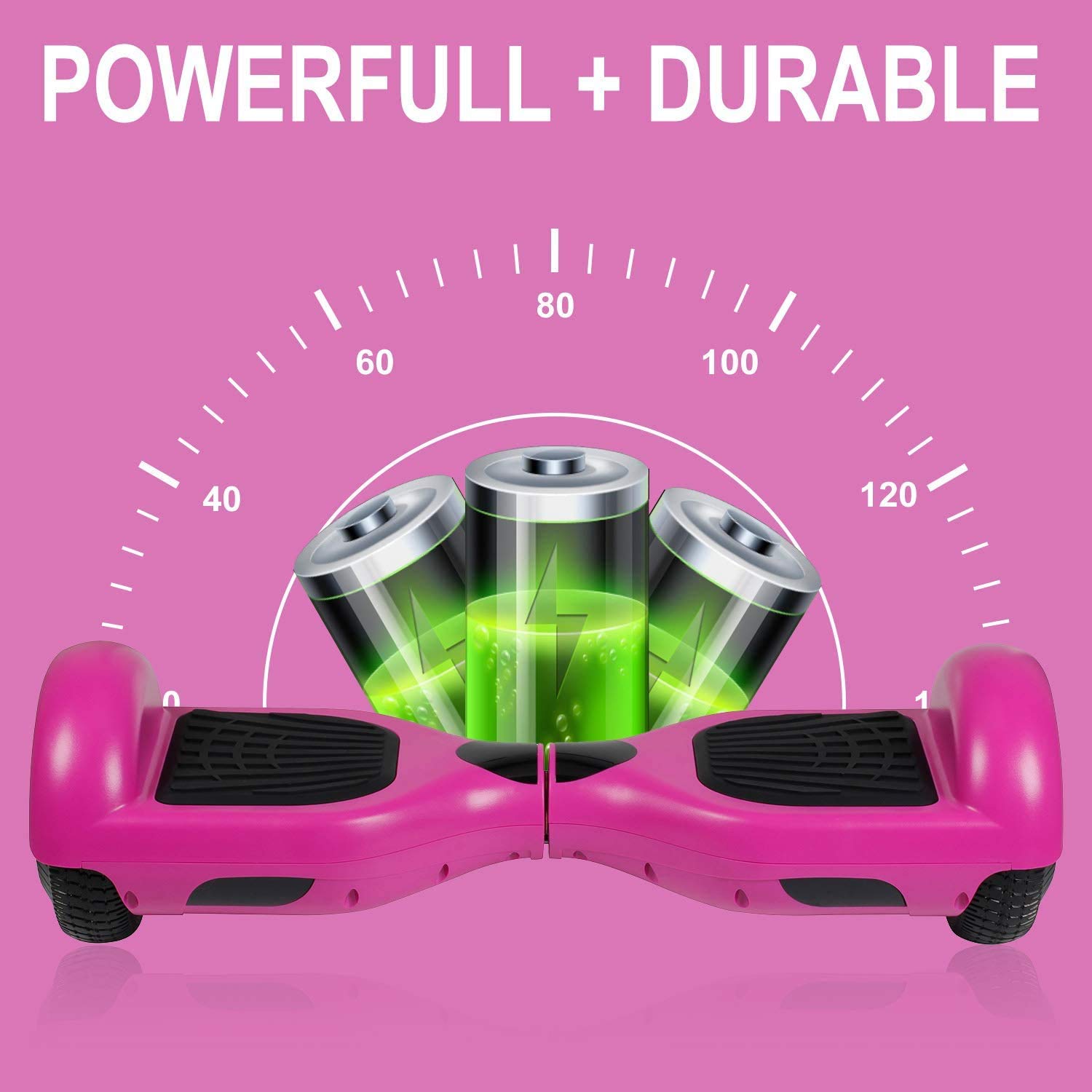 Jolege 6.5-Inch Self-Balancing Hoverboard with Bluetooth (Flash Wheels) - John Pierce Auto Care