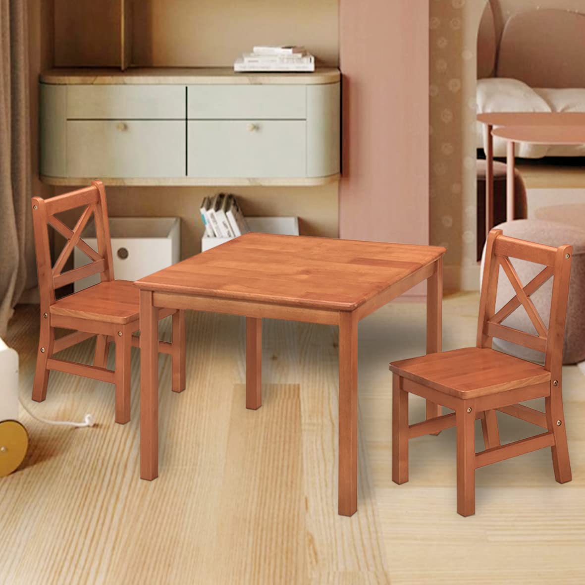EHemco Solid Wood Kids Table and Chair Furniture Set - John Pierce Auto Care