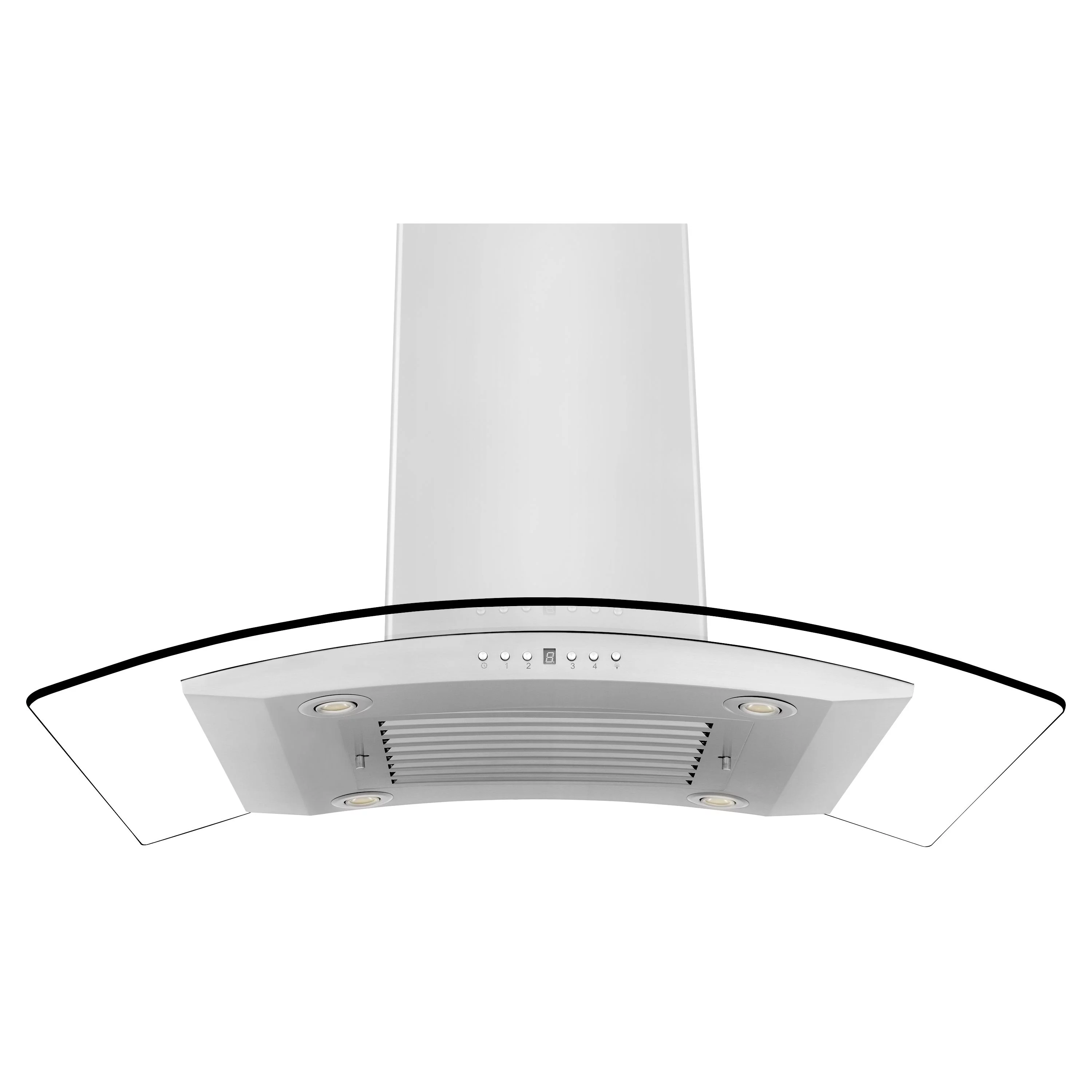 ZLINE 30 in. Island Mount Range Hood in Stainless Steel & Glass (GL14i-30) - John Pierce Auto Care