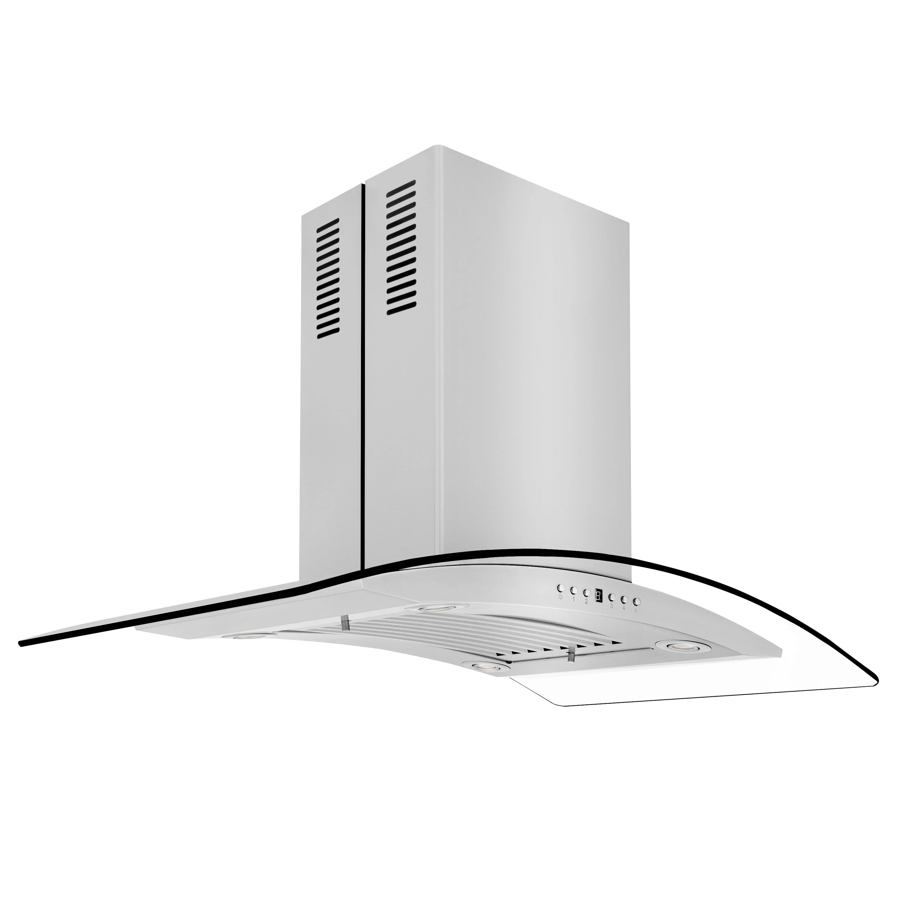 ZLINE 30 in. Island Mount Range Hood in Stainless Steel & Glass (GL14i-30) - John Pierce Auto Care