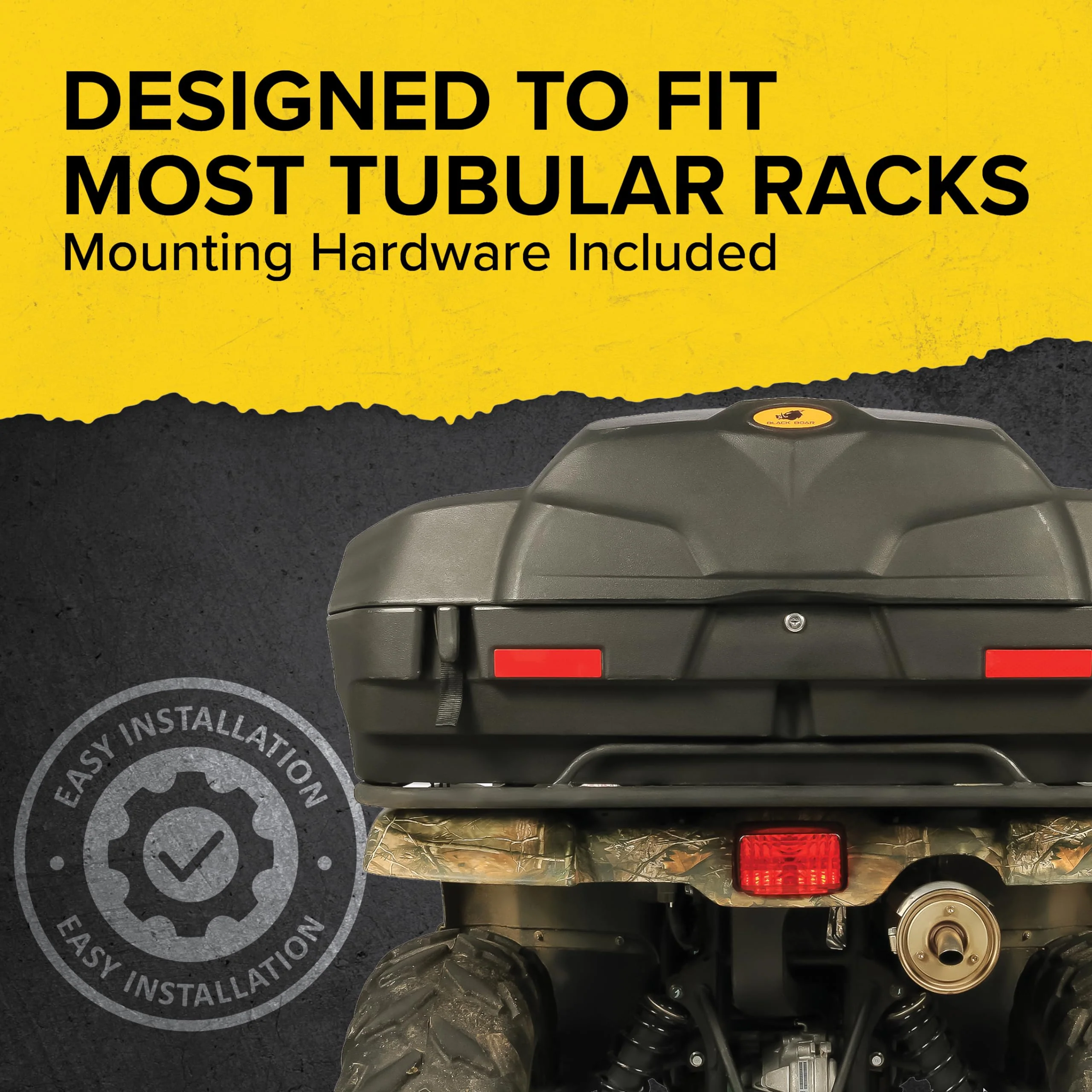 Black Boar UTV ATV Rear Storage Box and Lounger - John Pierce Auto Care