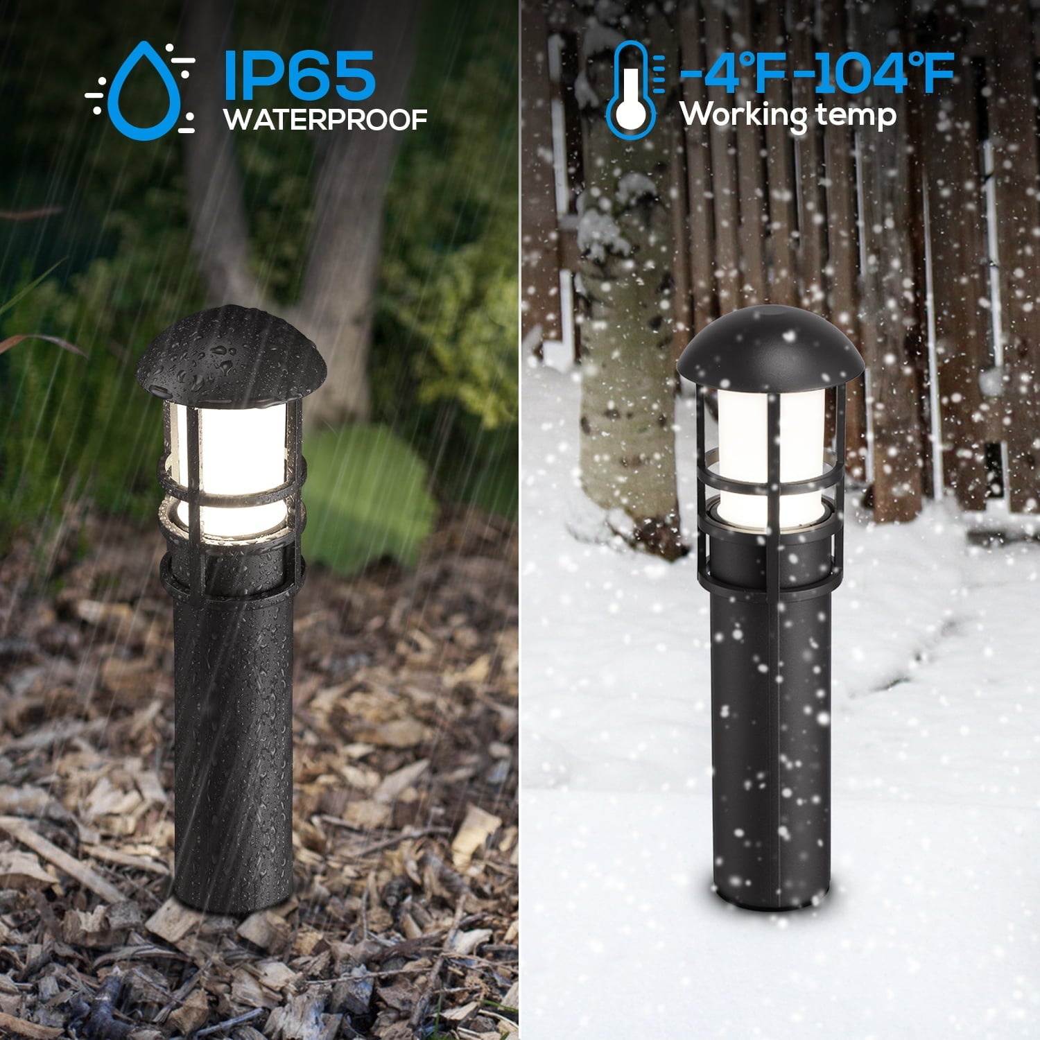 LEONLITE 12-Pack Low-Voltage Waterproof LED Landscape Lights - John Pierce Auto Care