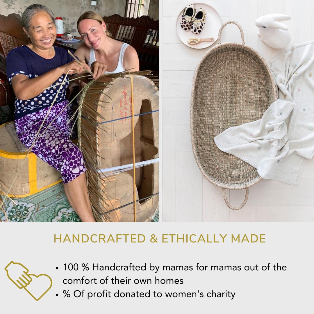 BEBE BASK Fairtrade Woven Changing Basket Alternative - John Pierce Auto Care