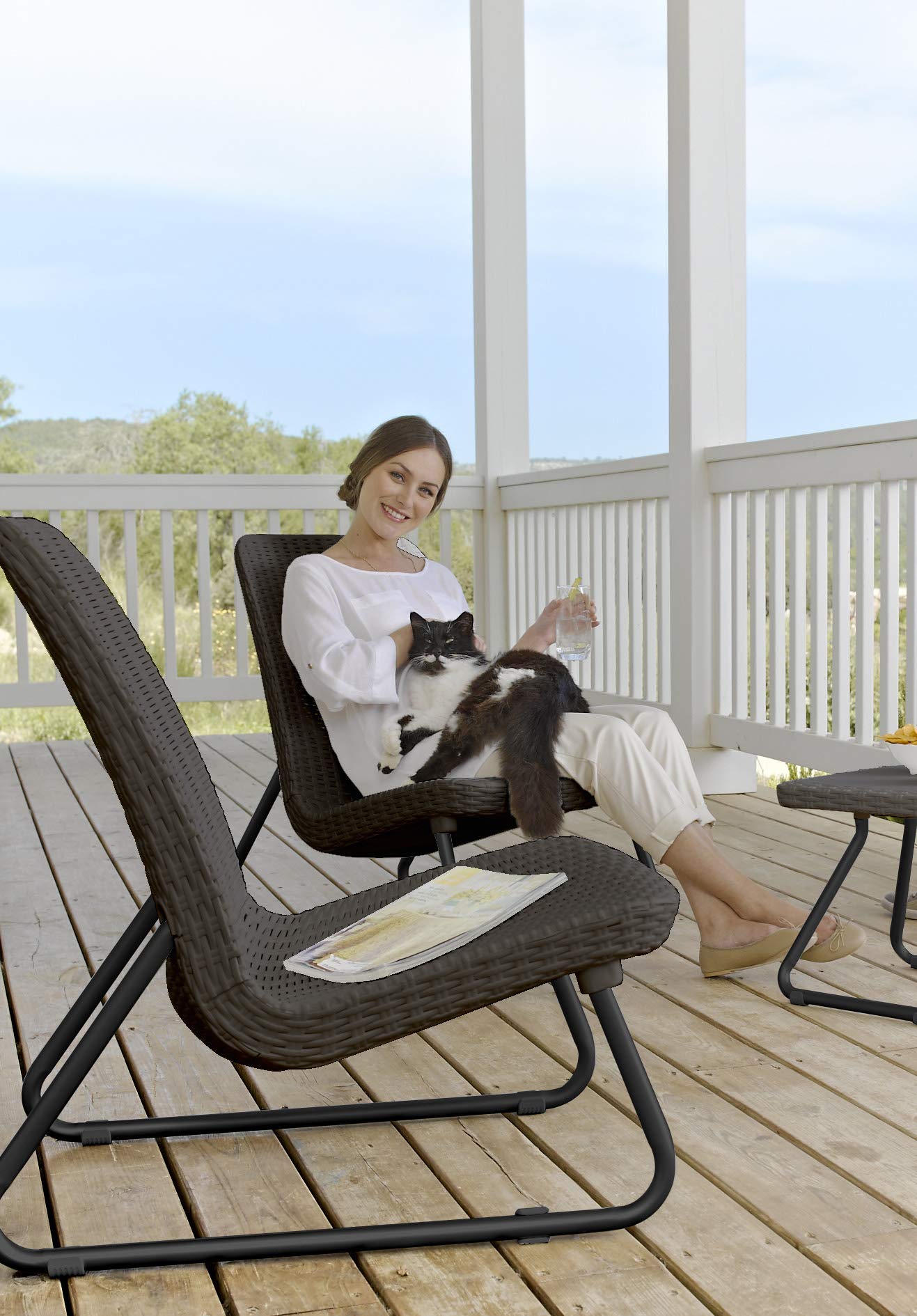 Keter Rio 3-Piece Resin Wicker Patio Furniture Set - John Pierce Auto Care