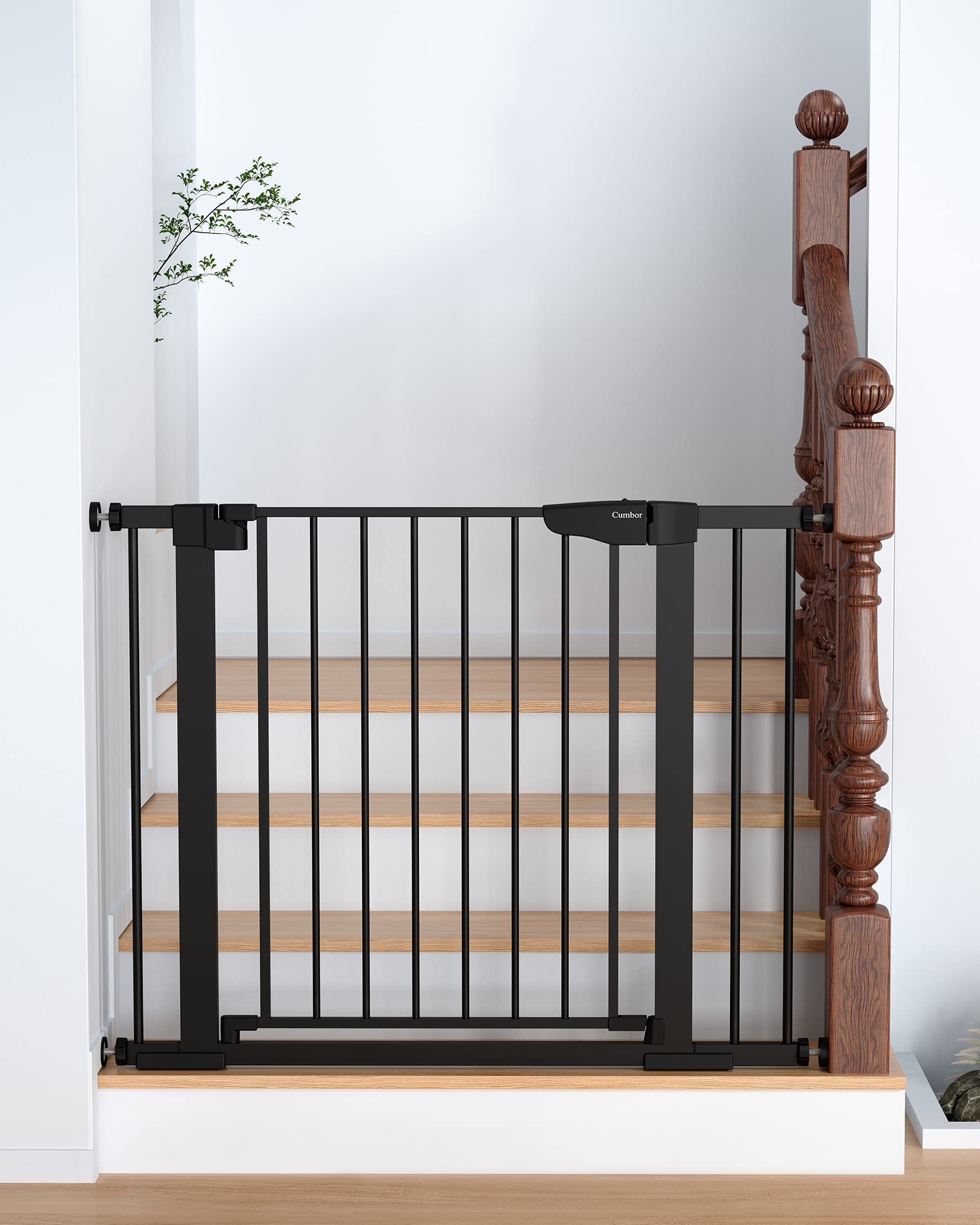 Cumbor Tension-Mounted Adjustable Baby Gate with Doorway Extensions - John Pierce Auto Care
