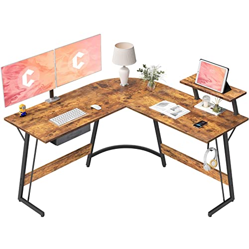 CubiCubi L-Shaped Space-Saving Computer Corner Desk - John Pierce Auto Care