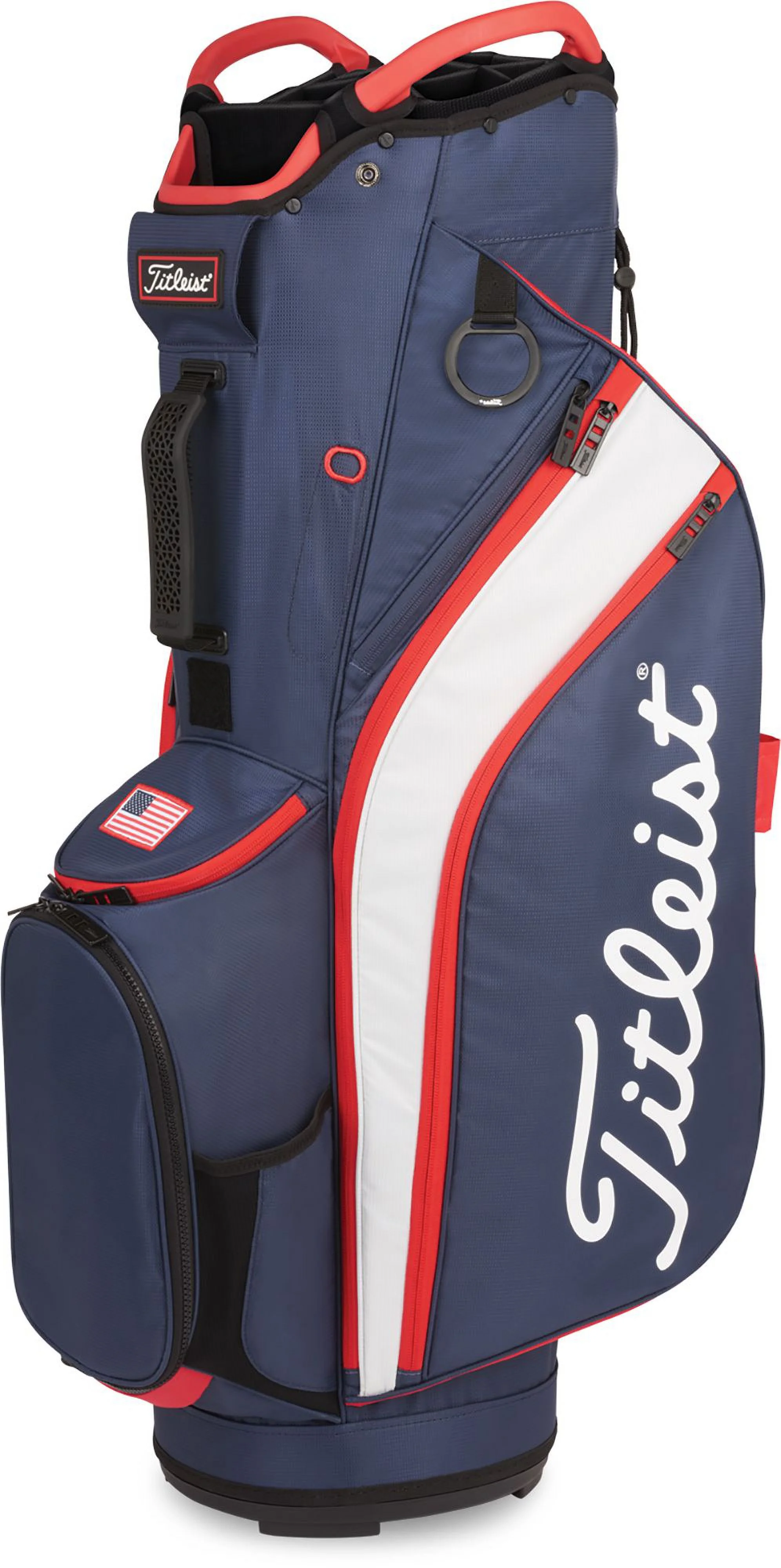Titleist 2022 Cart 14 Cart Bag (Navy/White/Red) - John Pierce Auto Care
