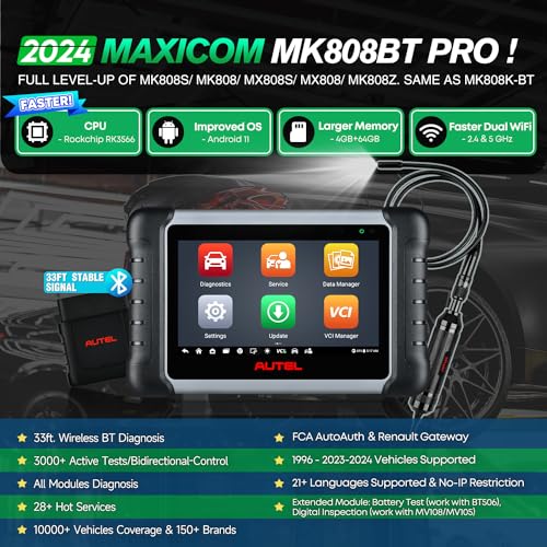 Autel MK808BT Diagnostic Upgraded Supports - John Pierce Auto Care