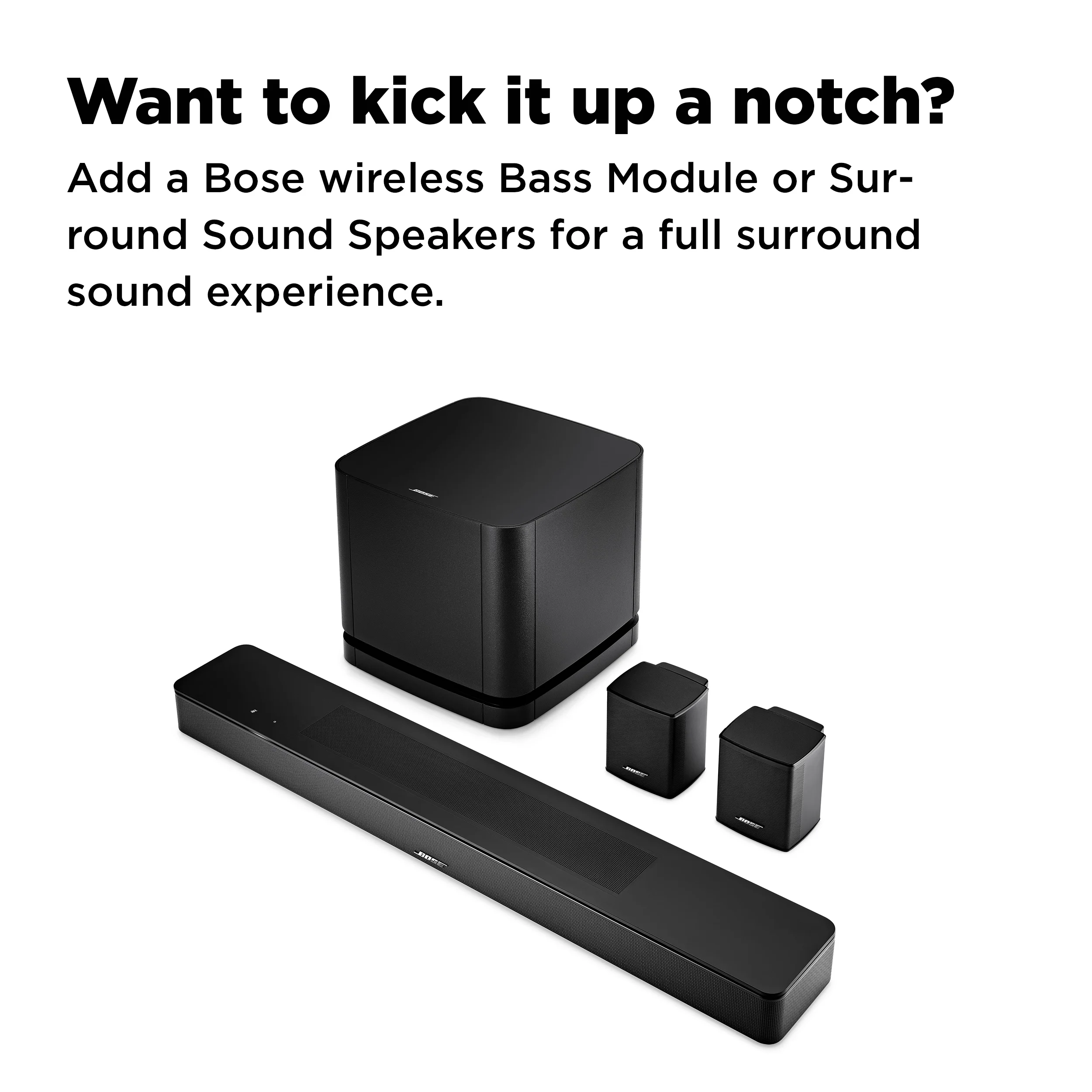 Bose Smart Soundbar 600 TV Wireless Bluetooth Surround Sound Speaker System, Black - John Pierce Auto Care
