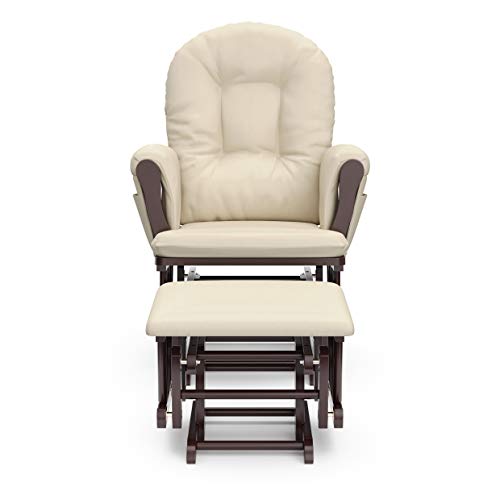 Storkcraft Glider Ottoman Espresso Beige - John Pierce Auto Care