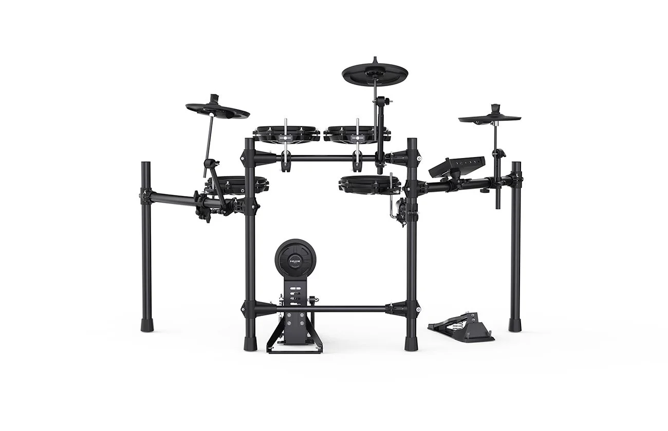 NUX Model DM-210 All Mesh Head Digital Electronic Drum Set, 8 Piece Kit - John Pierce Auto Care