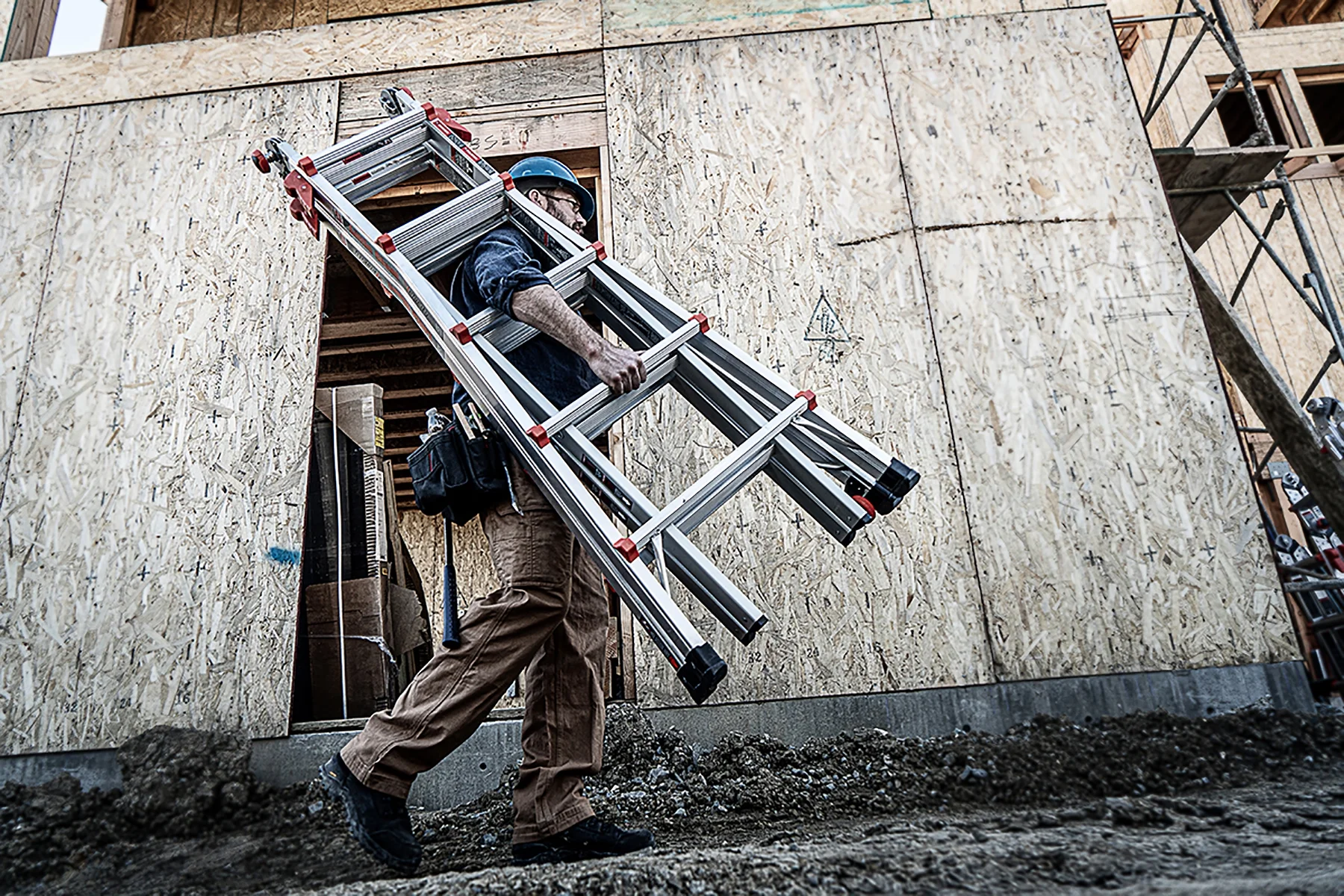 Little Giant Model 22 Aluminum Multi-Use Ladder, Type 1A - 300 lbs. Rated - John Pierce Auto Care