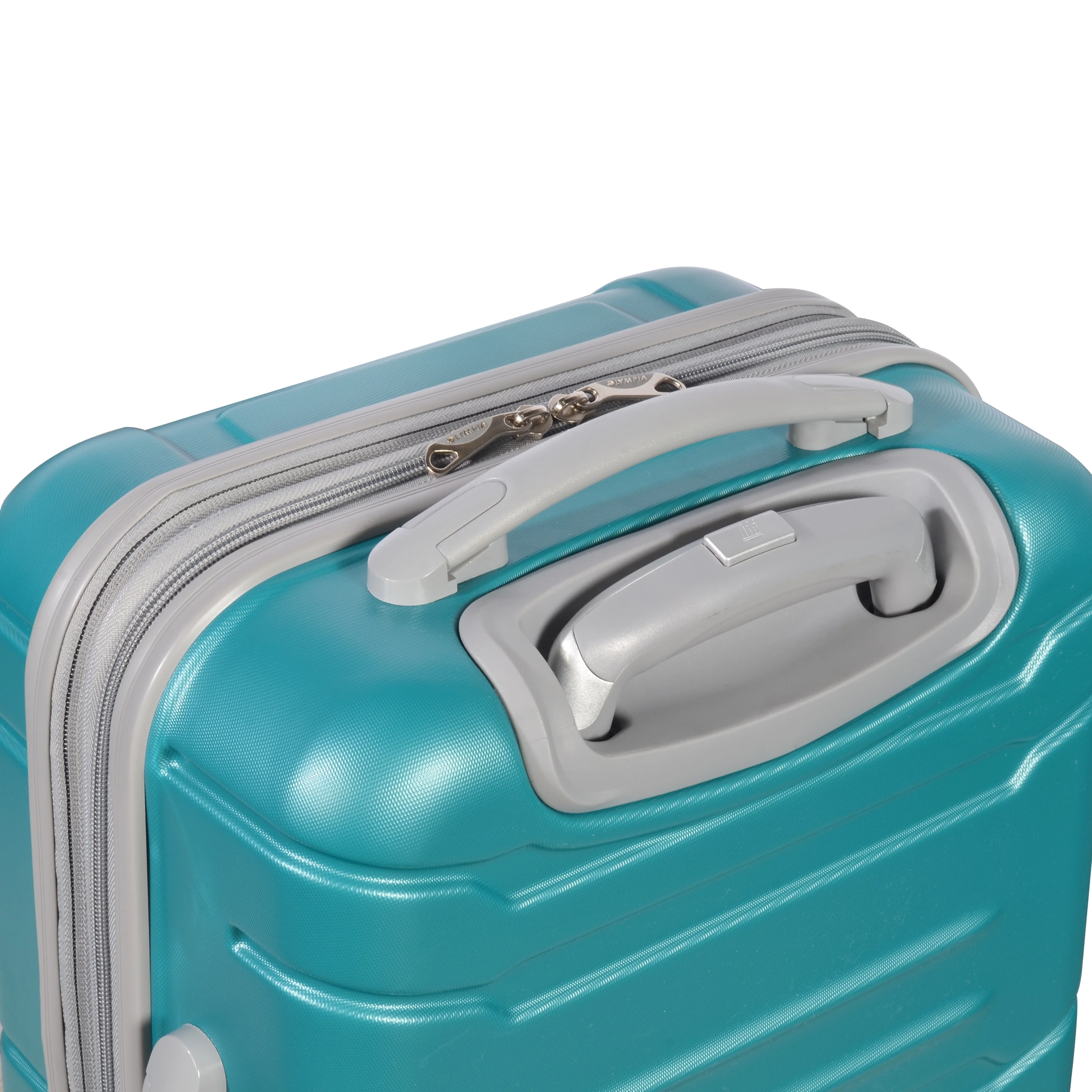 Olympia U.S.A. Denmark 3-Piece Expandable Hardcase Luggage Set with Spinner Wheels, Teal - John Pierce Auto Care