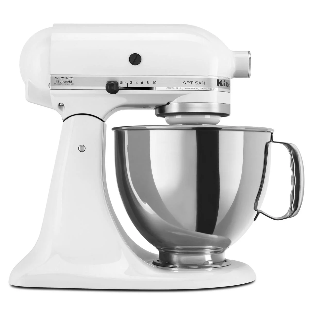 KitchenAid Artisan 5-Quart Stand Mixer, White - John Pierce Auto Care