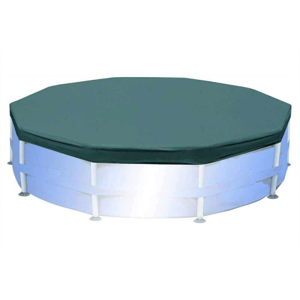 INTEX 10-Foot Round Metal Frame Pool Set with Pump and Filters - John Pierce Auto Care