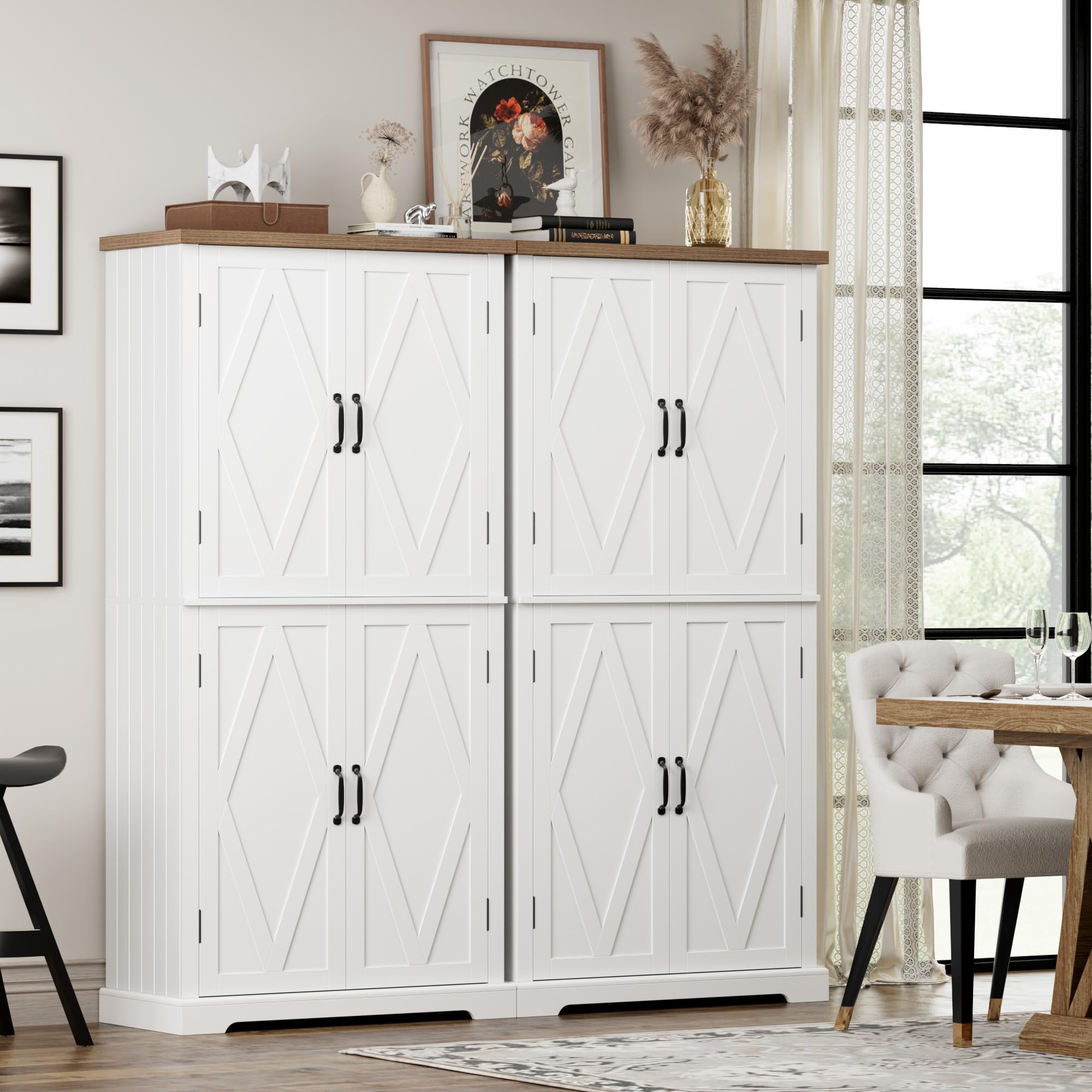 HOSTACK 64-Inch Kitchen Pantry Storage Cabinet - John Pierce Auto Care
