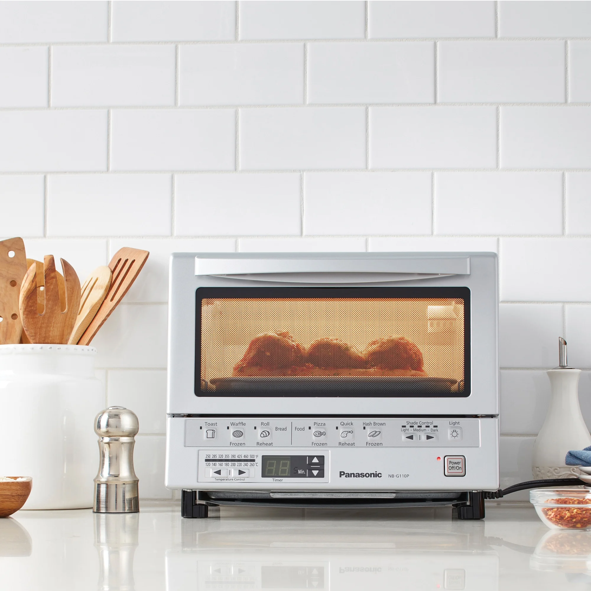 Panasonic FlashXpress Silver Toaster Oven in Silver - John Pierce Auto Care