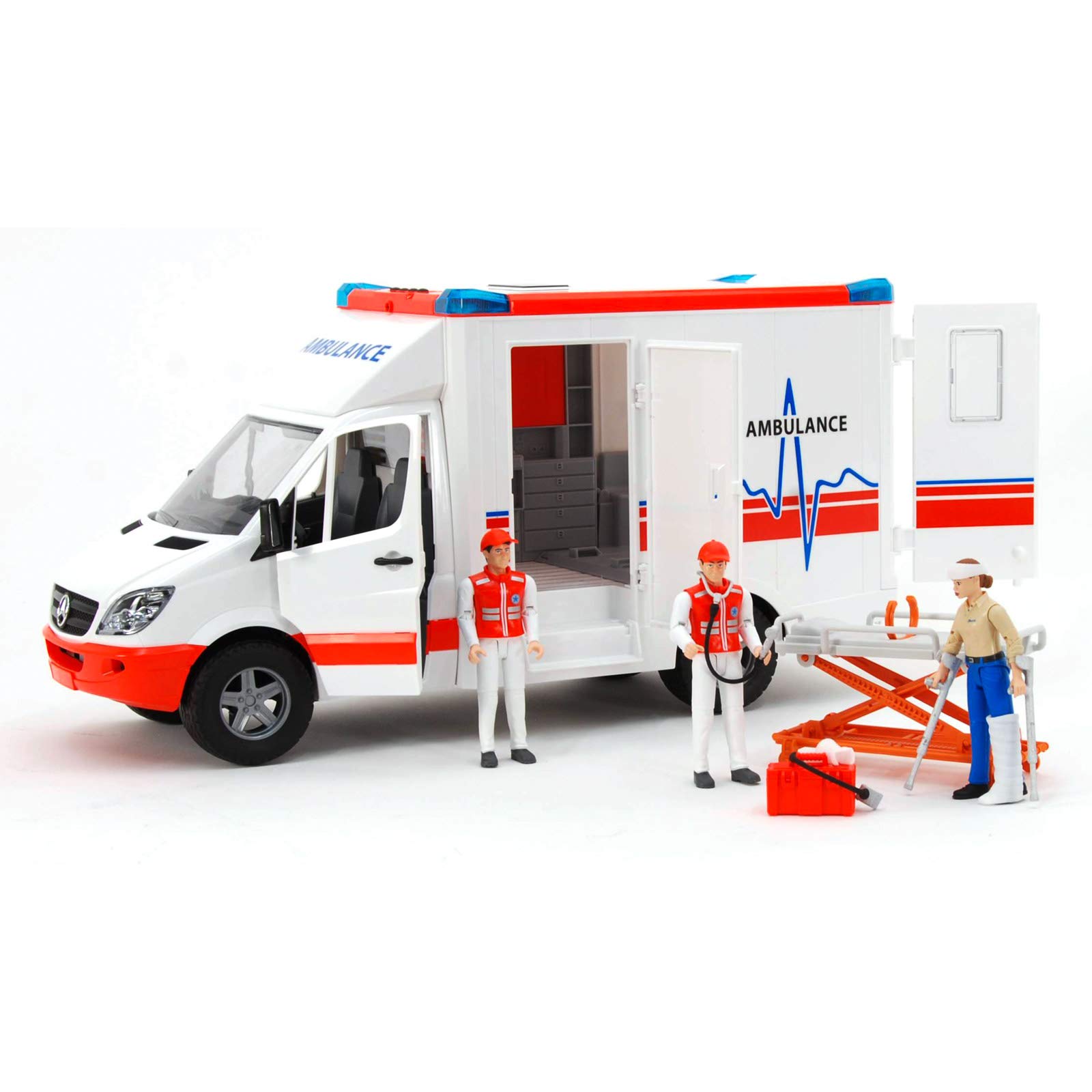 Bruder Mercedes Benz Sprinter Ambulance with Driver Figure - John Pierce Auto Care