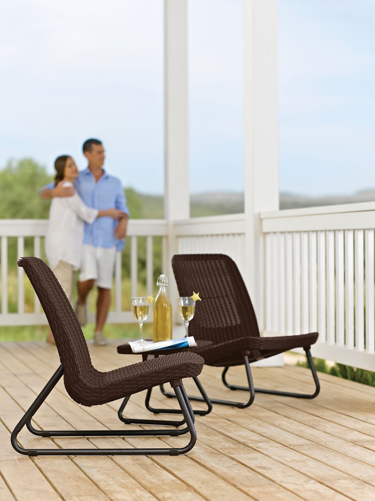 Keter Rio 3-Piece Resin Wicker Patio Furniture Set - John Pierce Auto Care