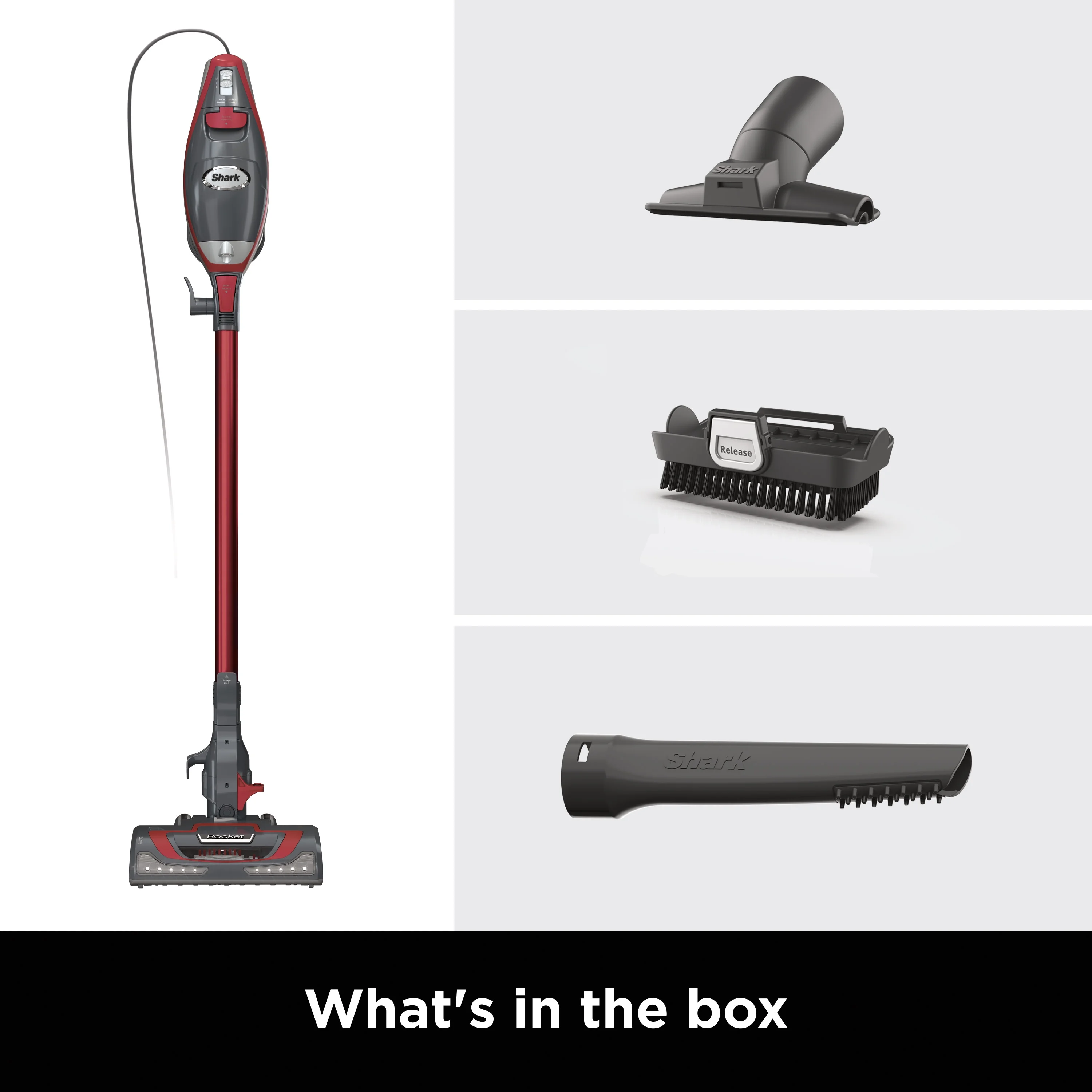 Shark Rocket Pro Corded Stick Vacuum Cleaner, Red, HV370 - John Pierce Auto Care